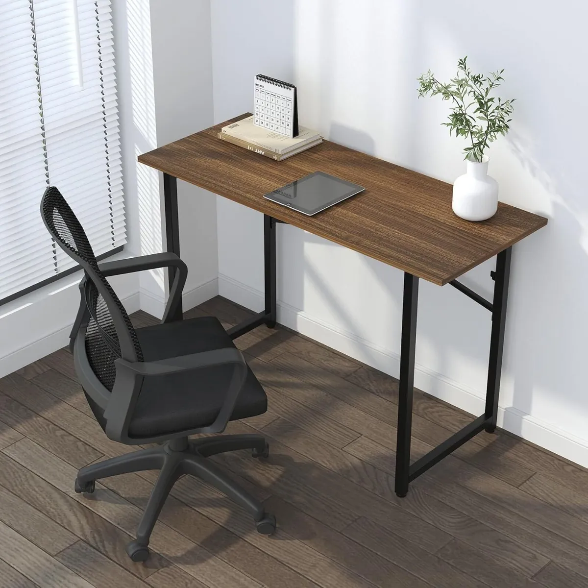 120 cm Folding Desk Writing Gaming Computer - Image 2