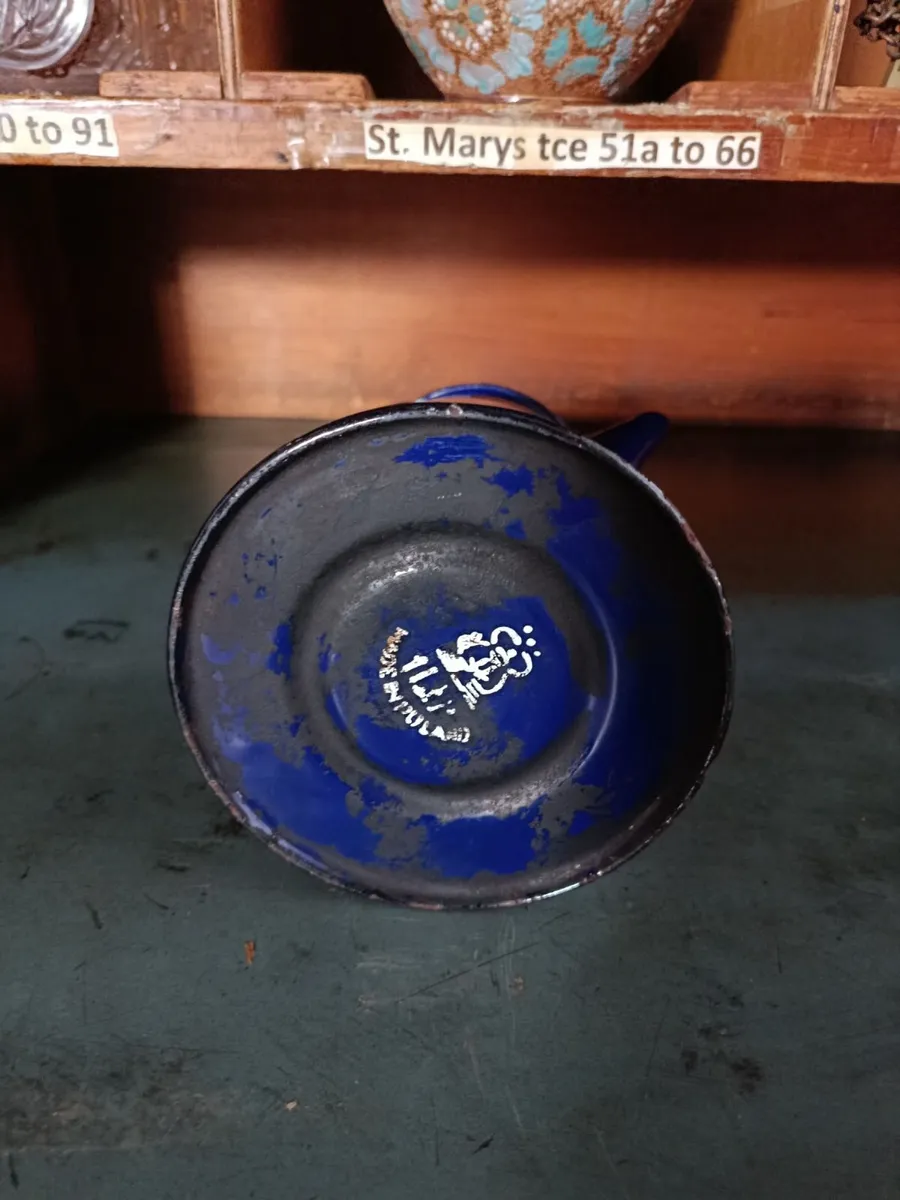 Vinatage Enamel Coffee Jug - Image 3
