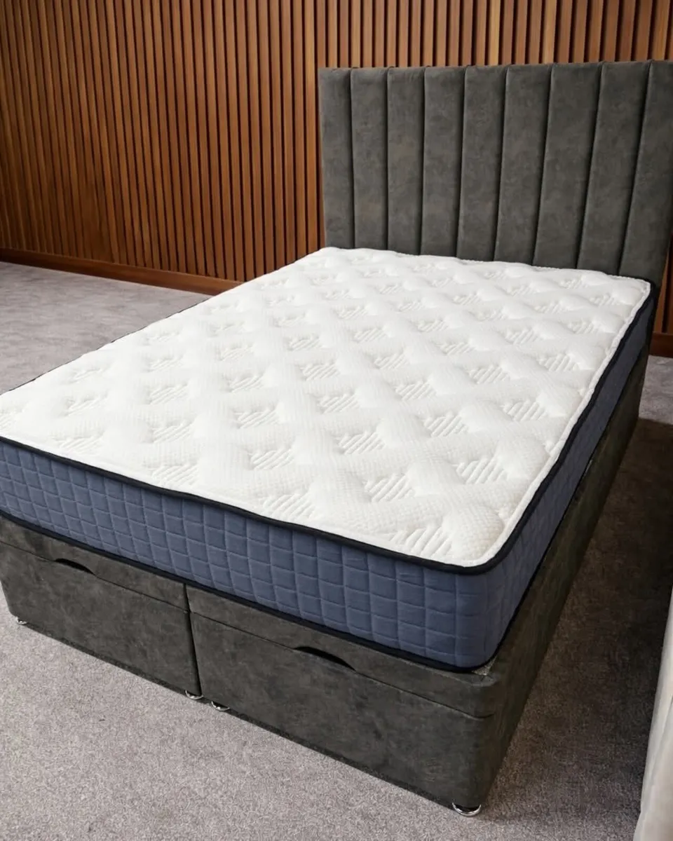 Divan Ottoman Base Bed With Mattress Opt - Image 3