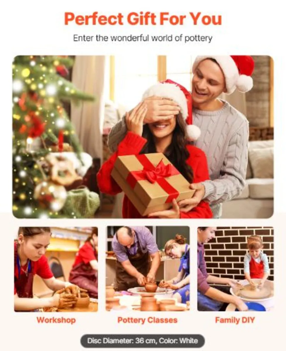 Pottery Wheel,35 cm Ceramic Wheel Forming Machine - Image 4