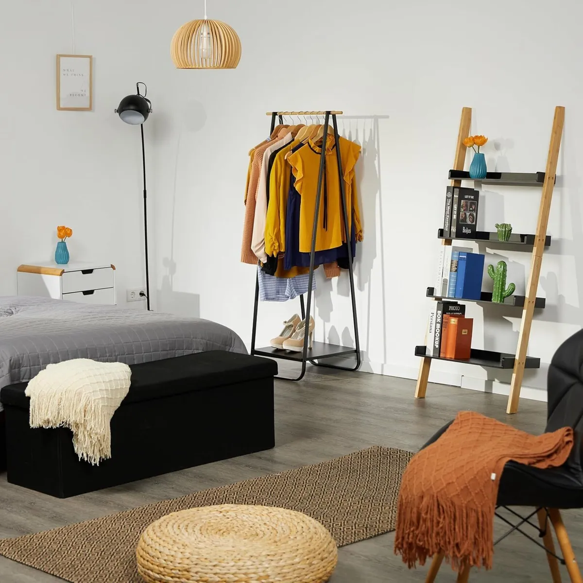 Metal Rack with Shelf HWD: 141 x 56 45 cm - Image 2