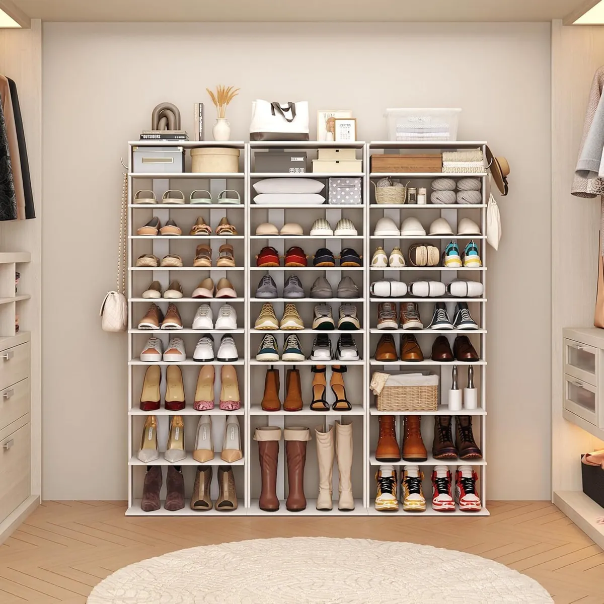 11-Tier Corner Shoe Tower - Double Rows Slim - Image 4