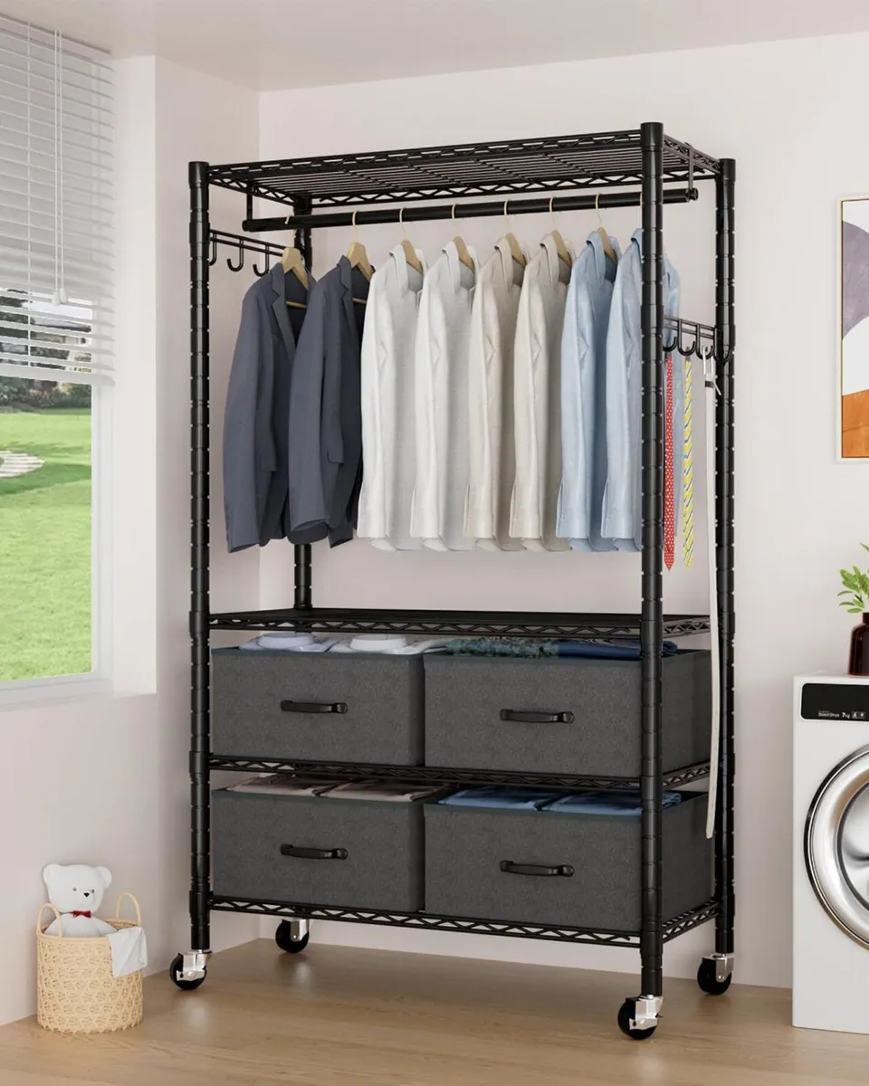 Clothes Rail Heavy Duty Clothing for Hanging - Image 1