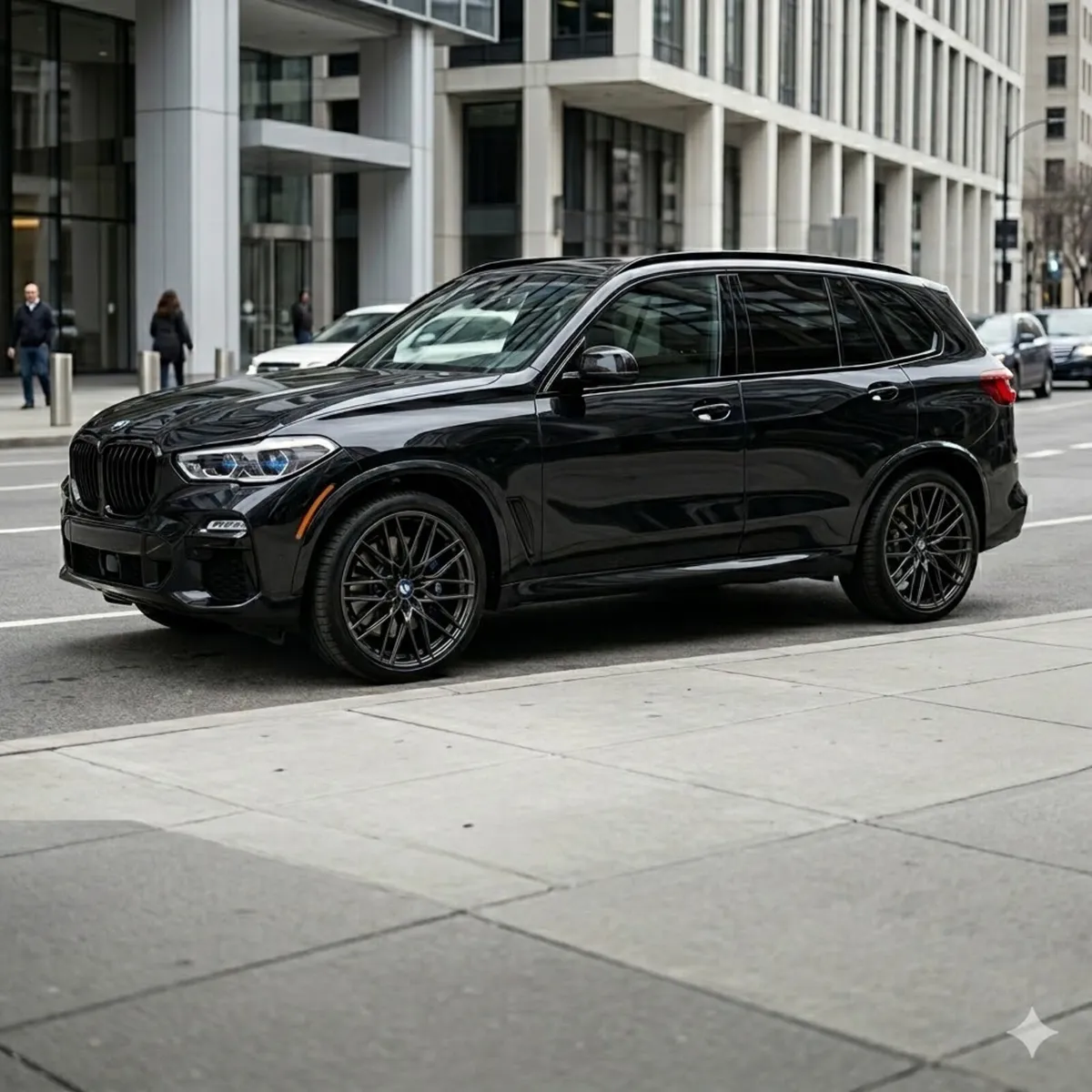 BMW X5 22 INCH BLACK ALLOY WHEELS - Image 2
