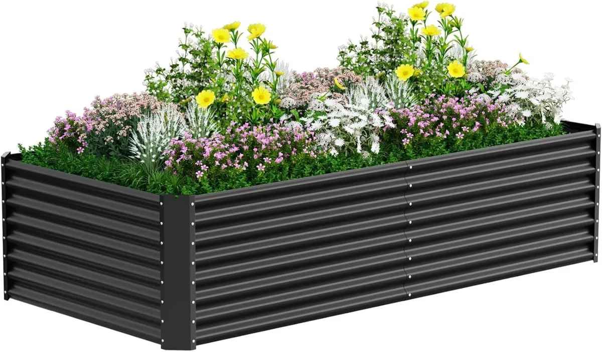 Raised Garden Bed Planter Beds Boxes Outdoor - Image 1