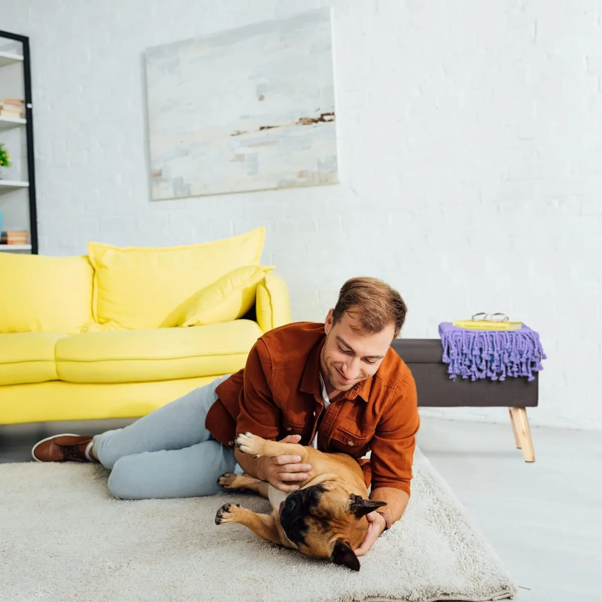 Storage Ottoman Padded Seat Bench Wooden Legs for - Image 4