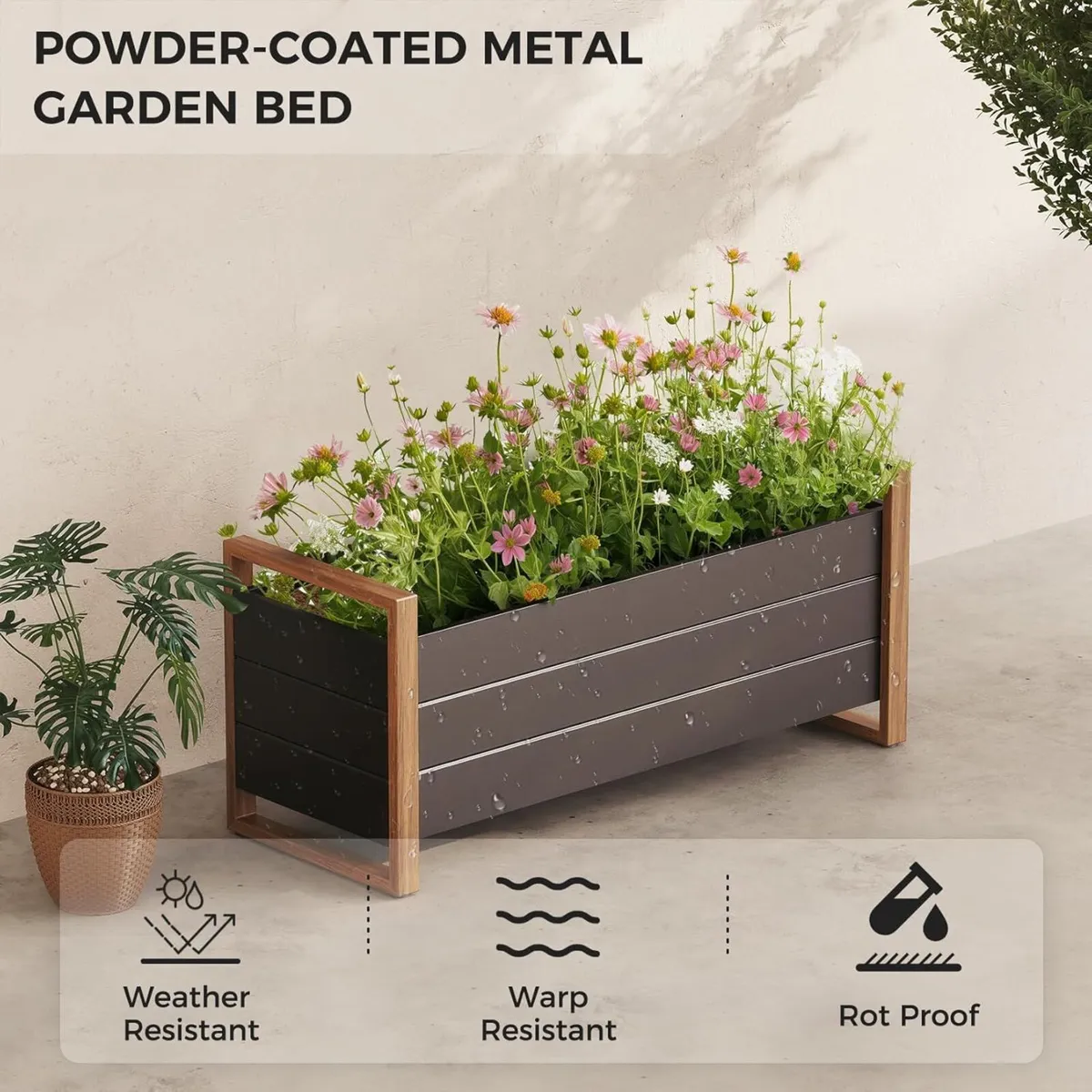 Raised Bed for Garden Planter with Metall - Image 3