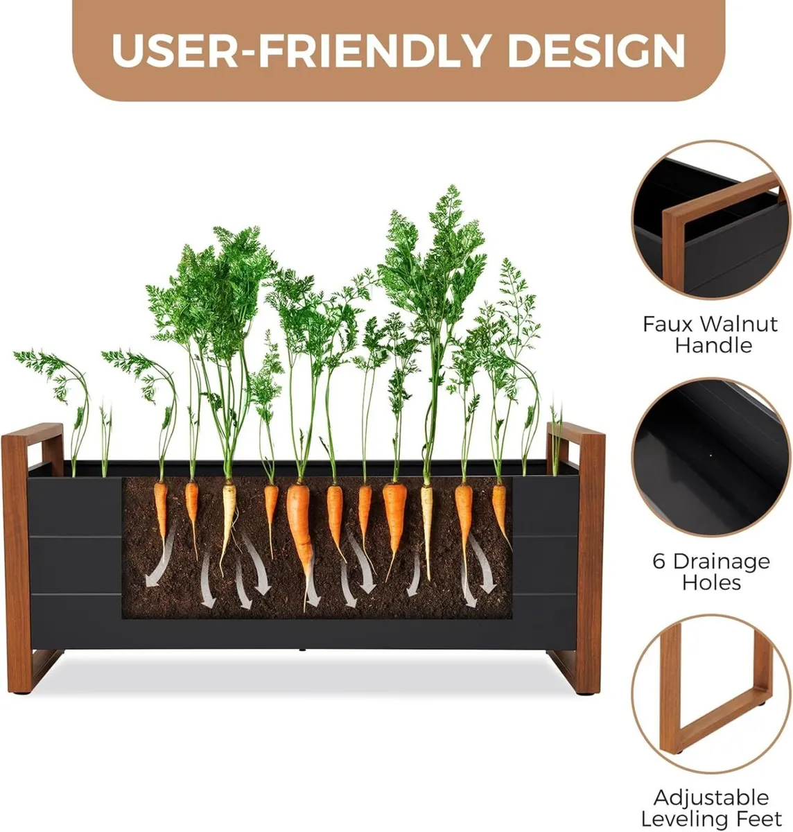 Raised Bed for Garden Planter with Metall - Image 4