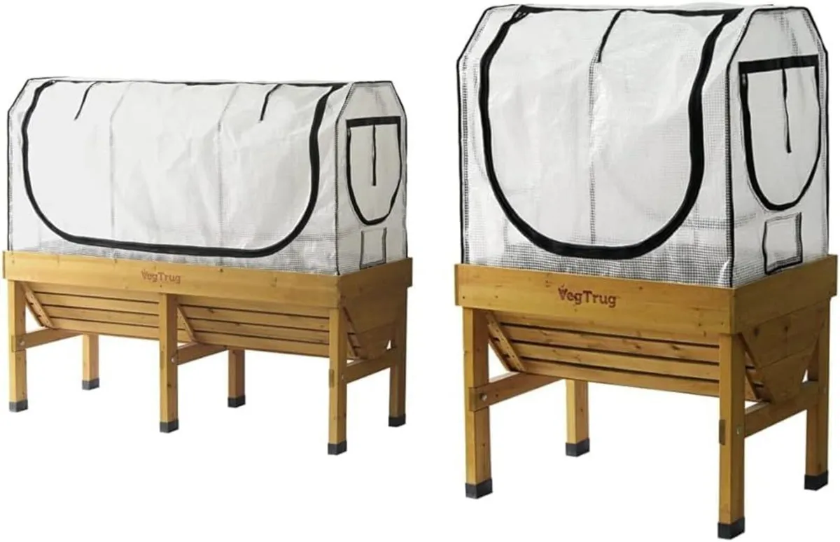 Medium Greenhouse Frame Multi Cover Set White - Image 1