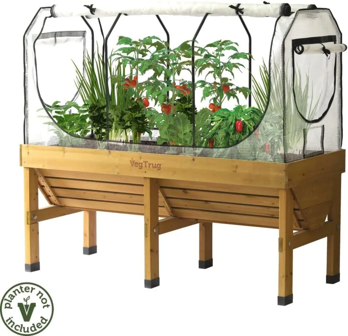 Medium Greenhouse Frame Multi Cover Set White - Image 2