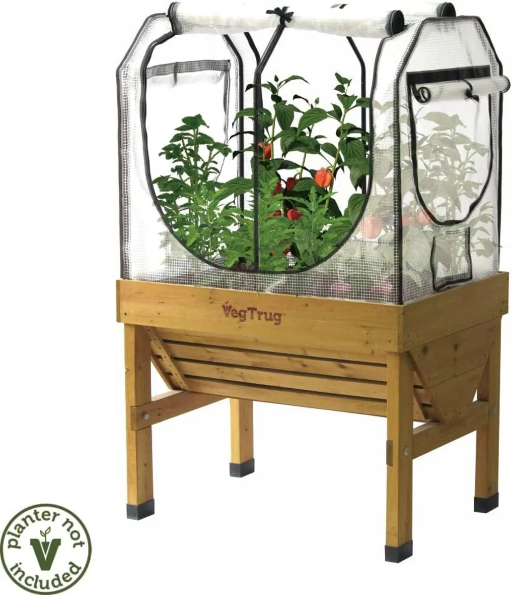 Medium Greenhouse Frame Multi Cover Set White - Image 4