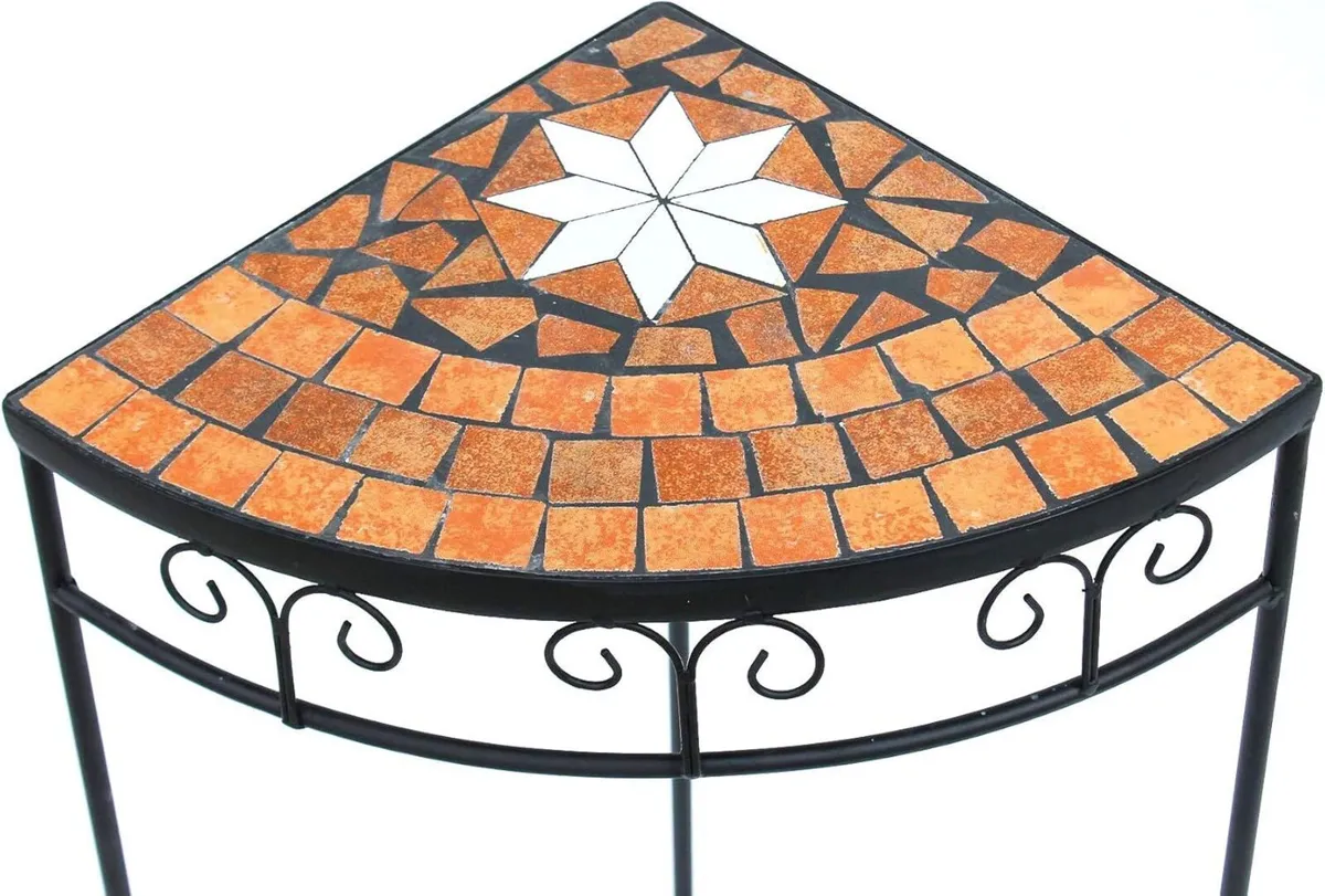 Stool Merano Mosaic 2 pcs. Set Flower stand 42 - Image 3