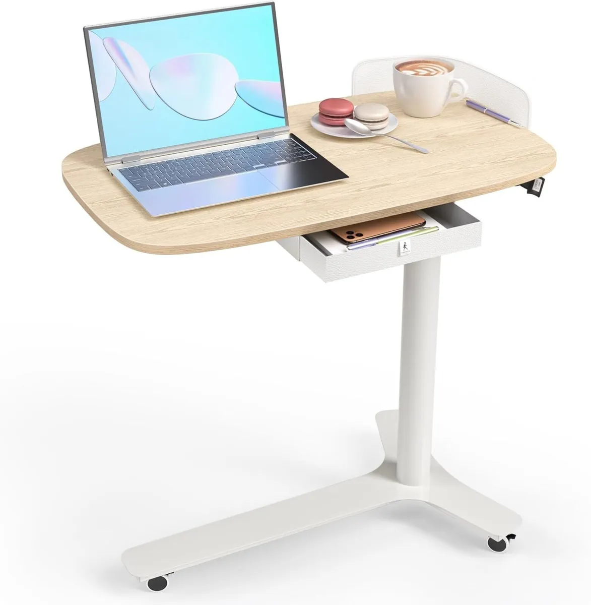 Mobile Standing Desk with 3 Rolling 75 x 45 cm - Image 1