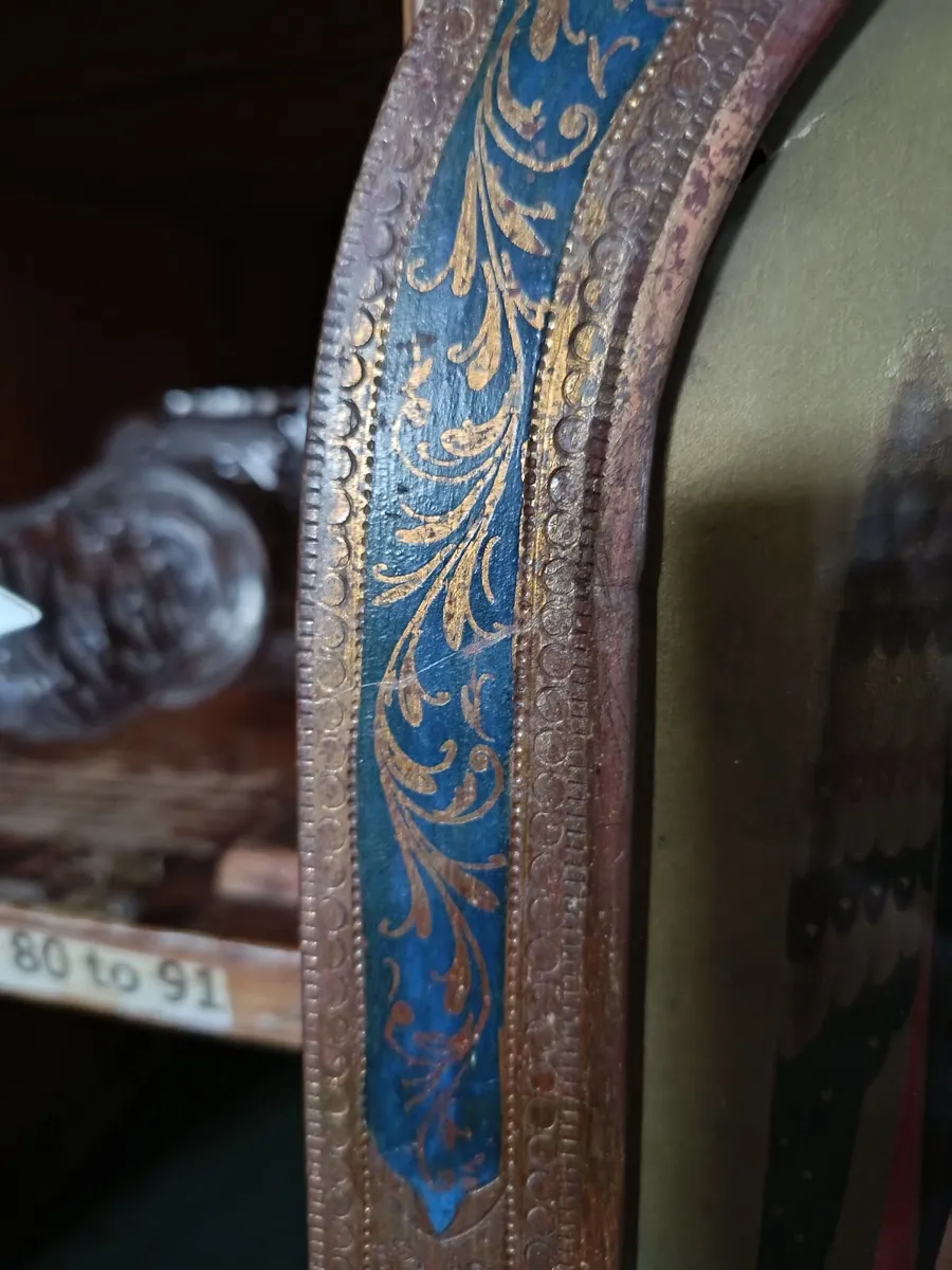 Vintage Gothic Angel in Gilt Frame - Image 4