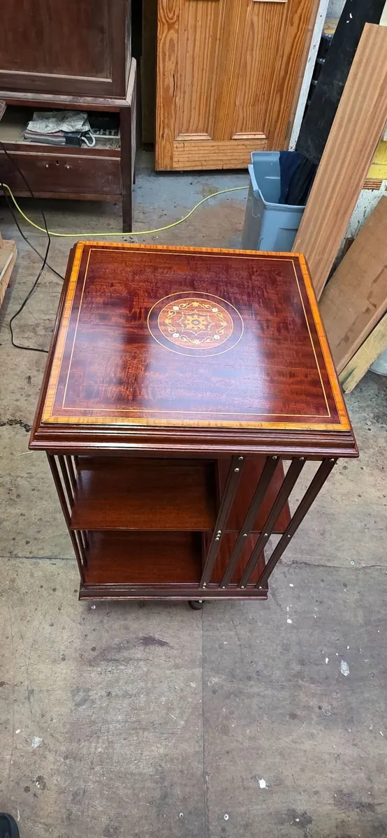 REVOLVING SHERIDAN BOOKCASE  ! - Image 1