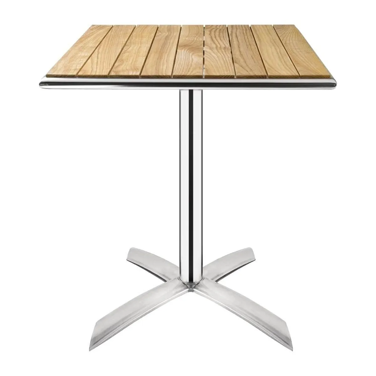 Bistro Dining Flip Top Square Table in Ash Wood - - Image 1
