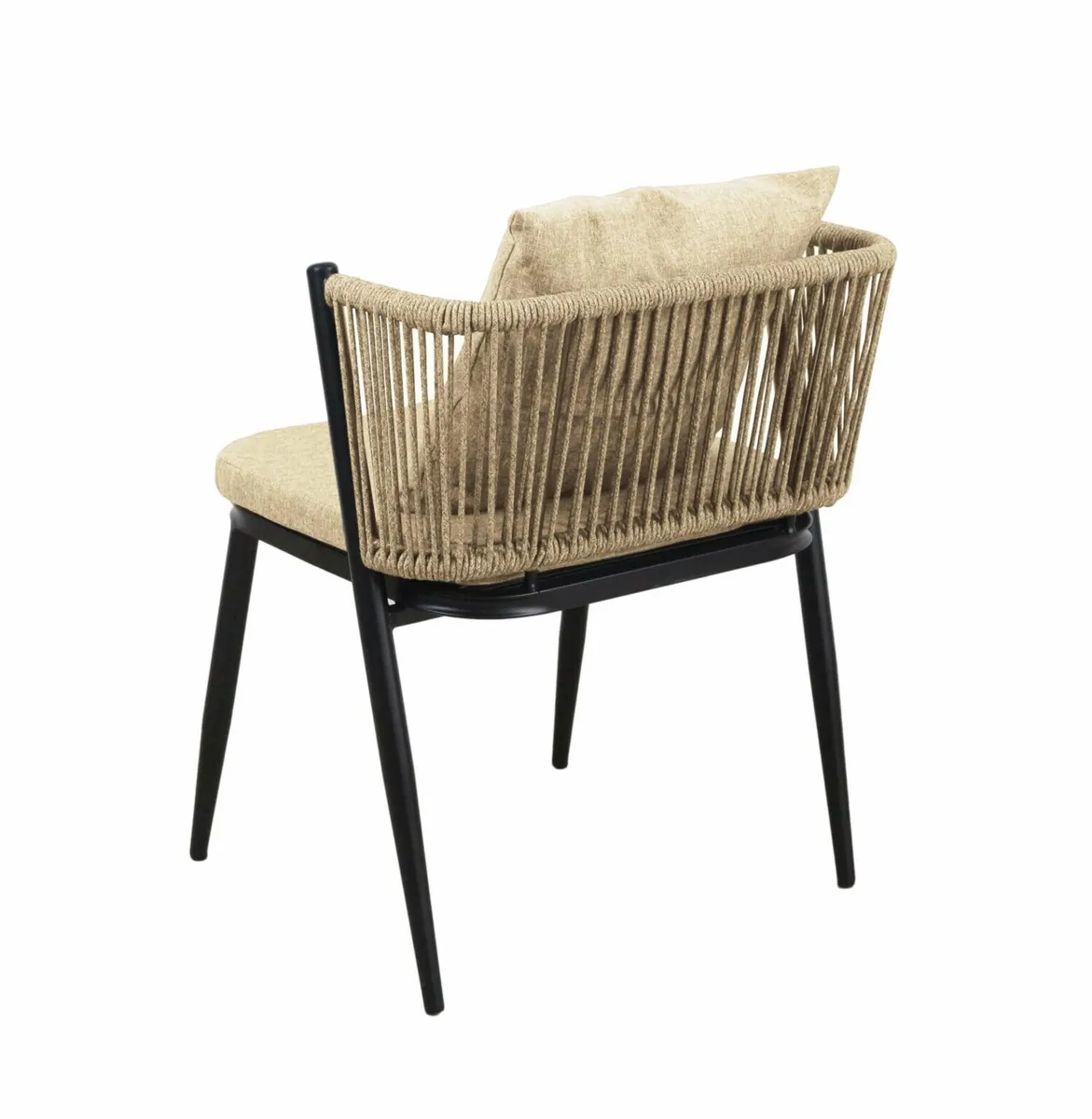 Korfu Coastal Patio Set Outdoor Table + 2 Chairs - Image 2