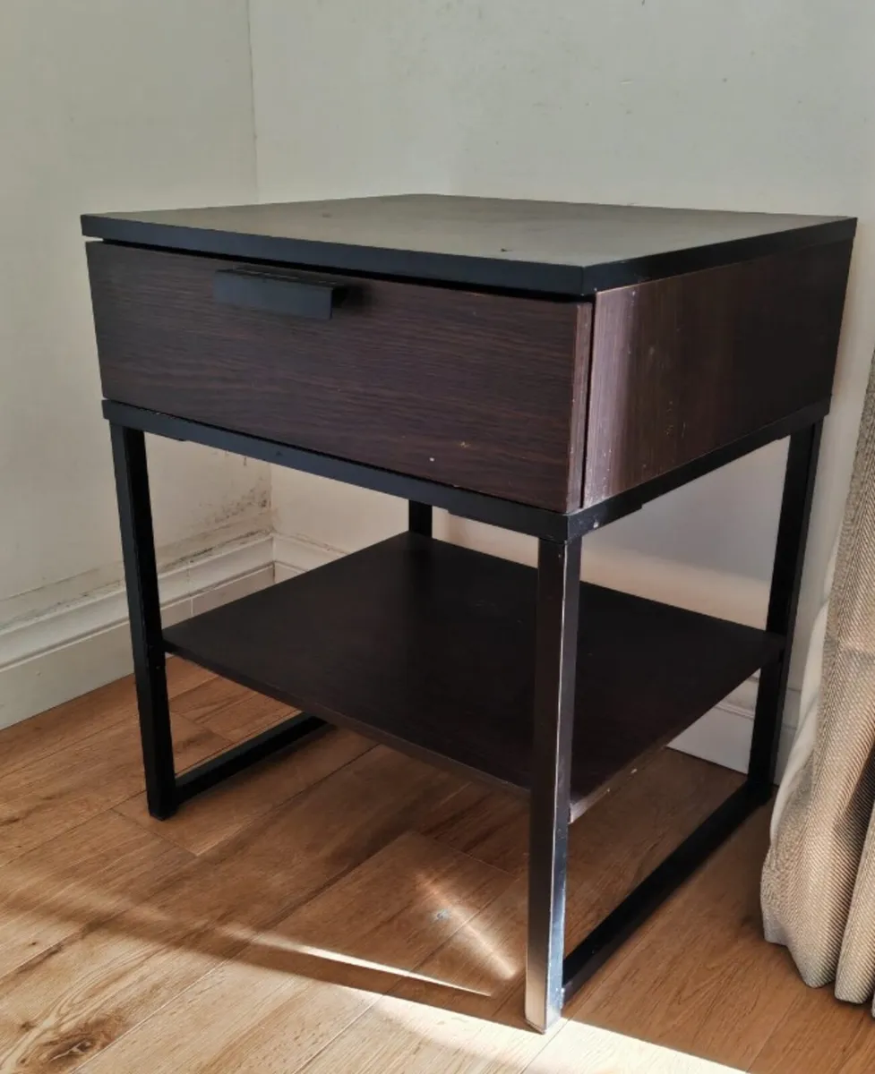 two used Trysil ikea bedside lockers - Image 1