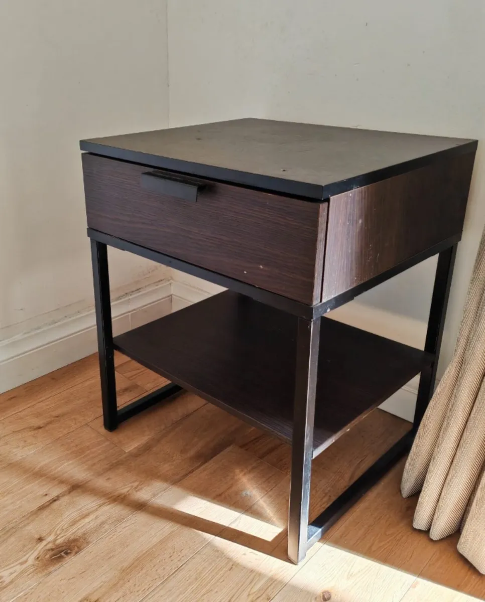 two used Trysil ikea bedside lockers - Image 2