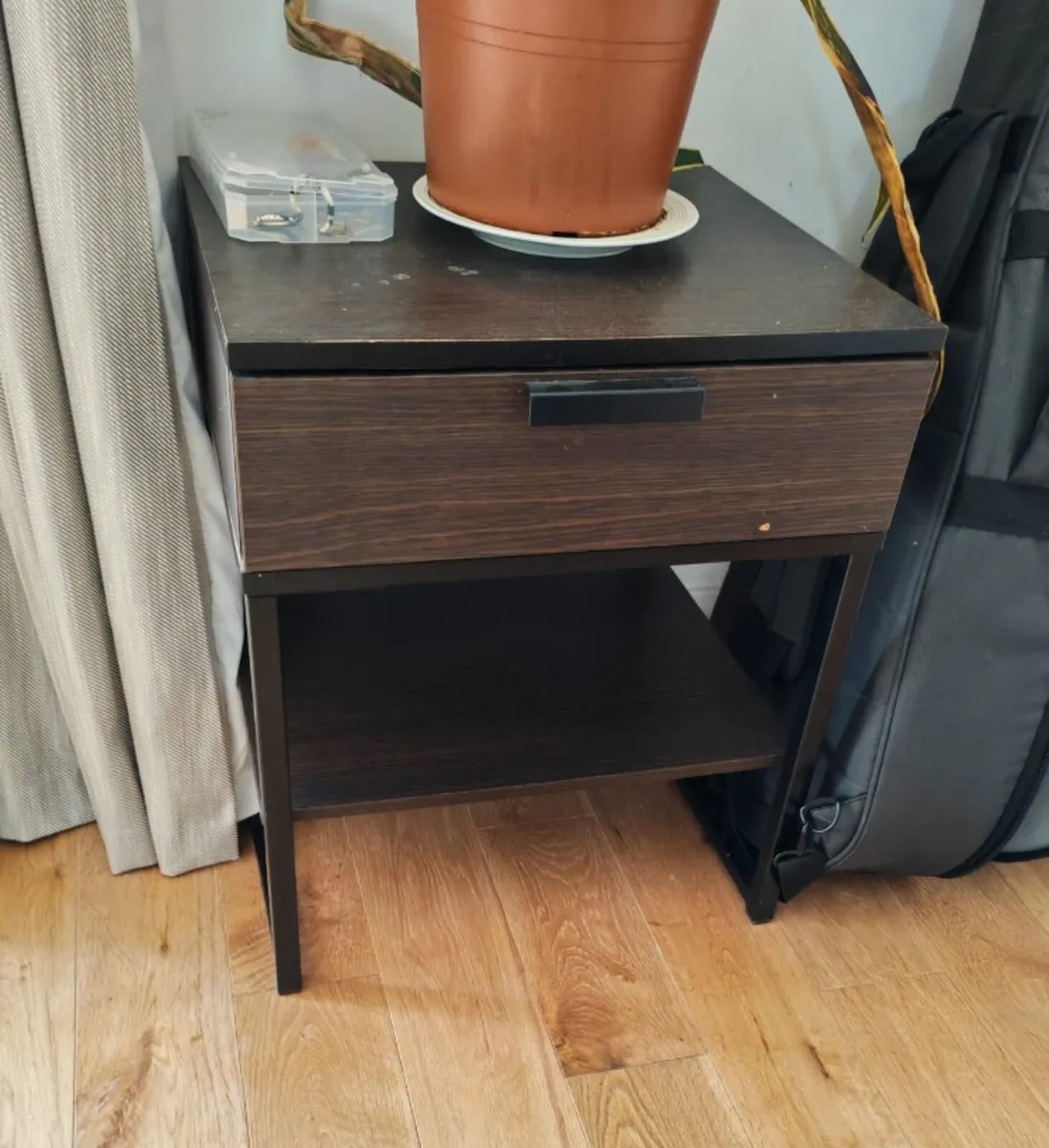 two used Trysil ikea bedside lockers - Image 3