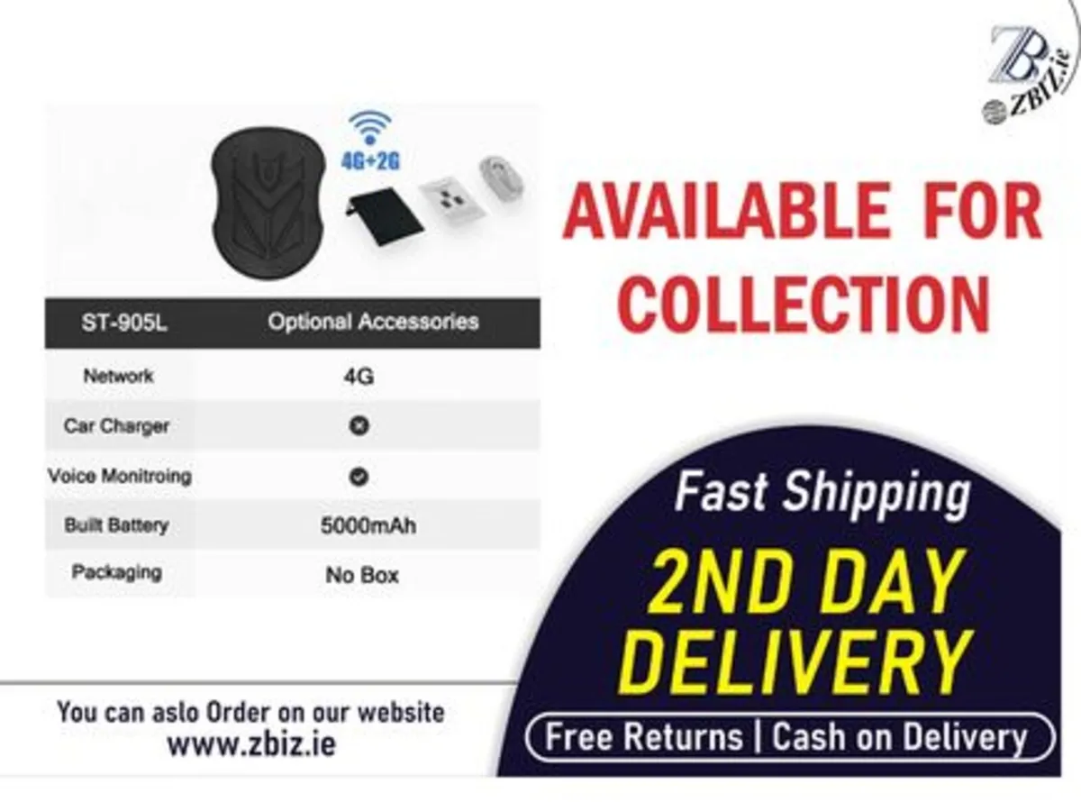 GPS 4G Car Tracker Magnetic Long Battery Life - Image 1