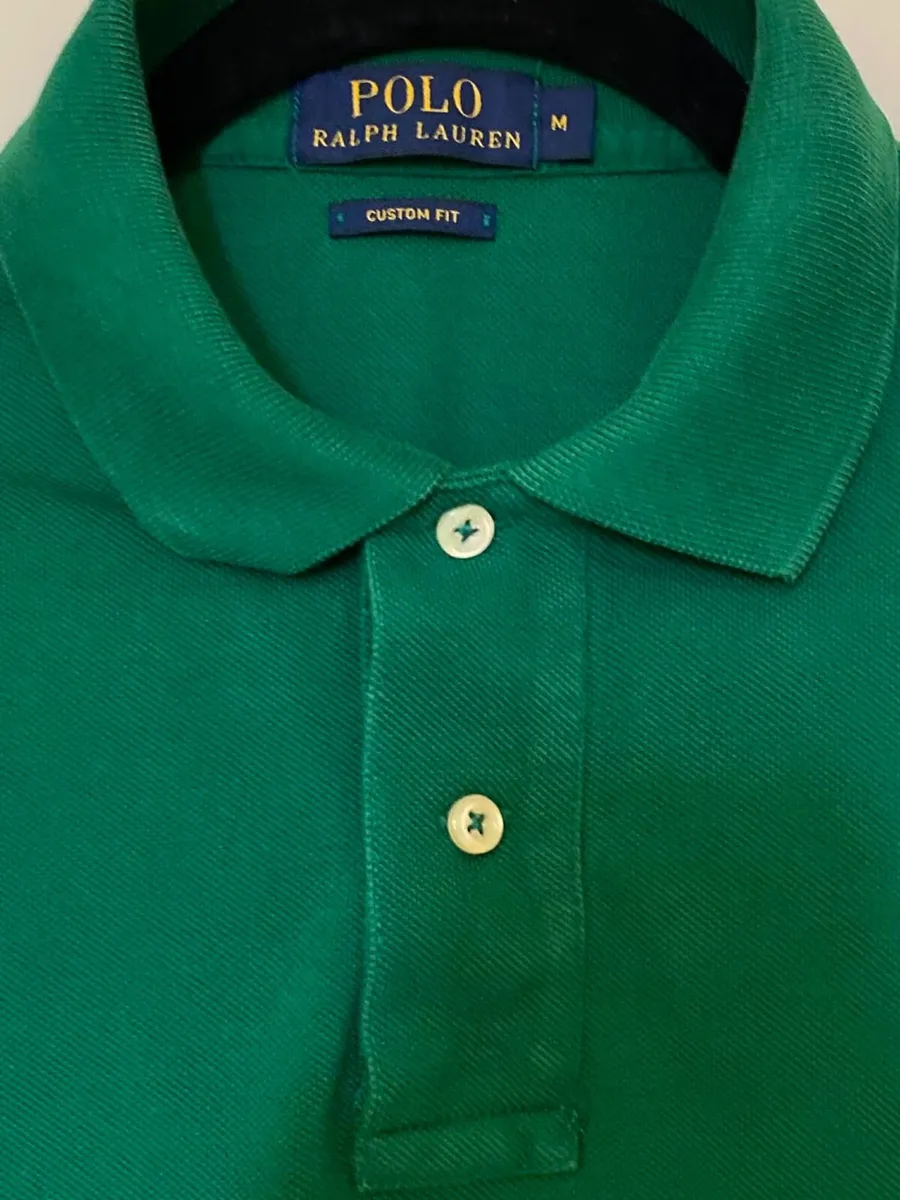 Ralph Lauren Plain Polo shirt 100% cotton size M - Image 2