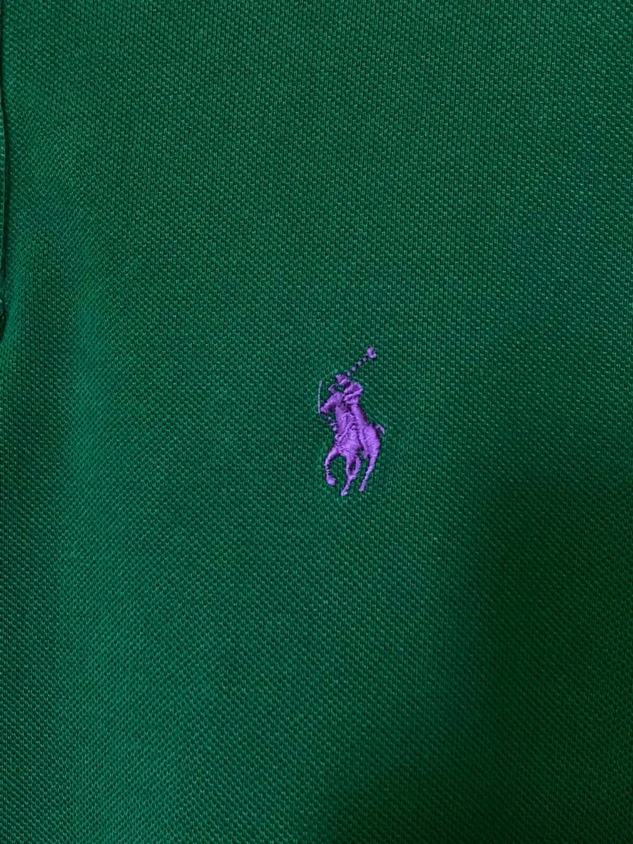 Ralph Lauren Plain Polo shirt 100% cotton size M - Image 3