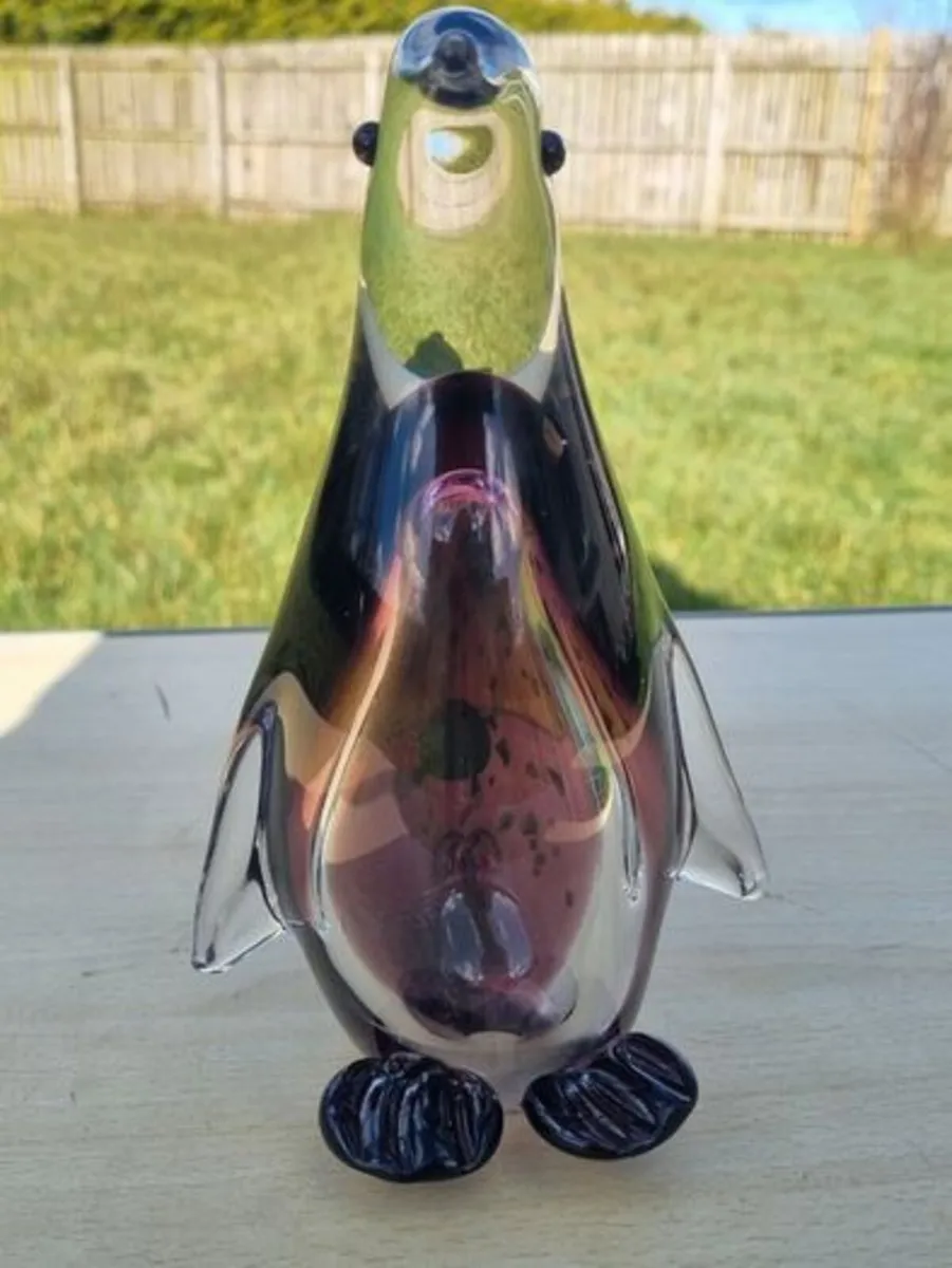 Murano Art Glass Large Penguin Figure - Image 2