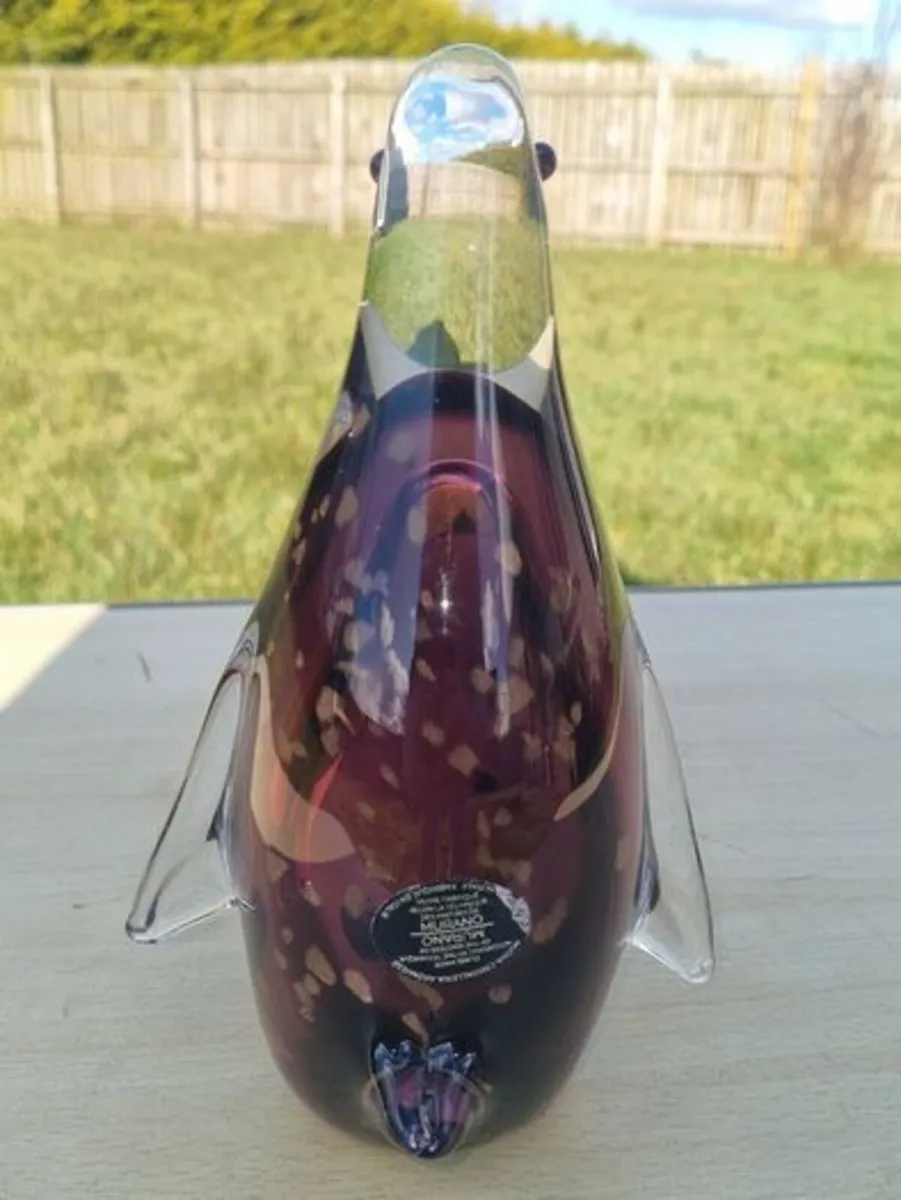 Murano Art Glass Large Penguin Figure - Image 4