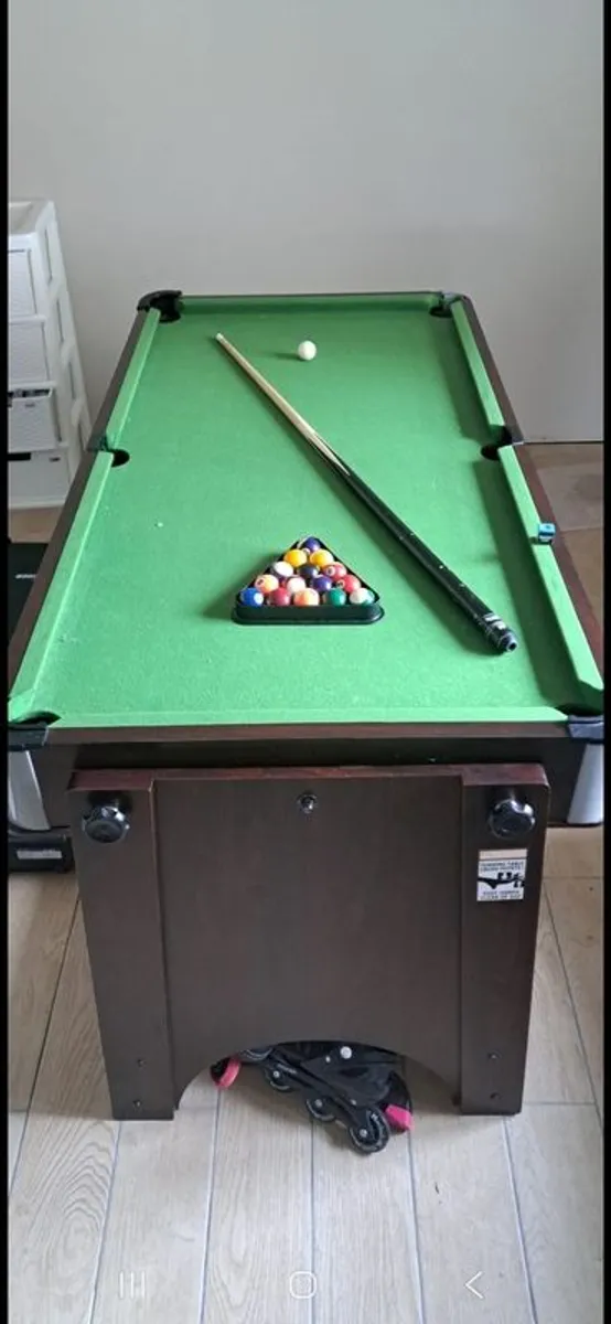2 in 1 Air Hockey & Pool Combo Table. 5 feet by 2.5 feet - Image 1