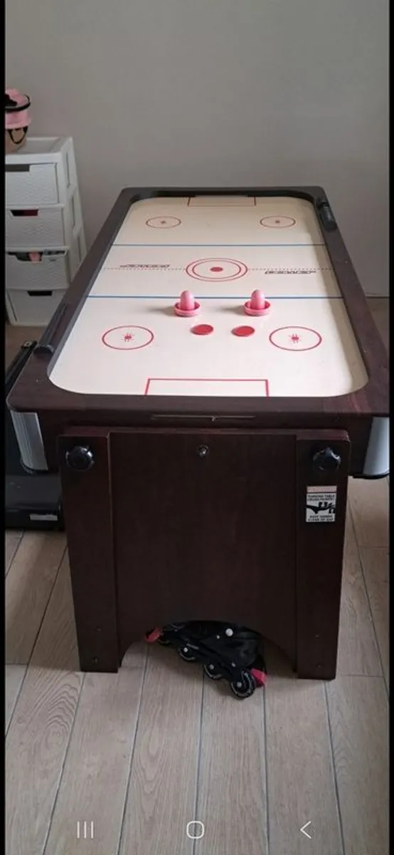 2 in 1 Air Hockey & Pool Combo Table. 5 feet by 2.5 feet - Image 2