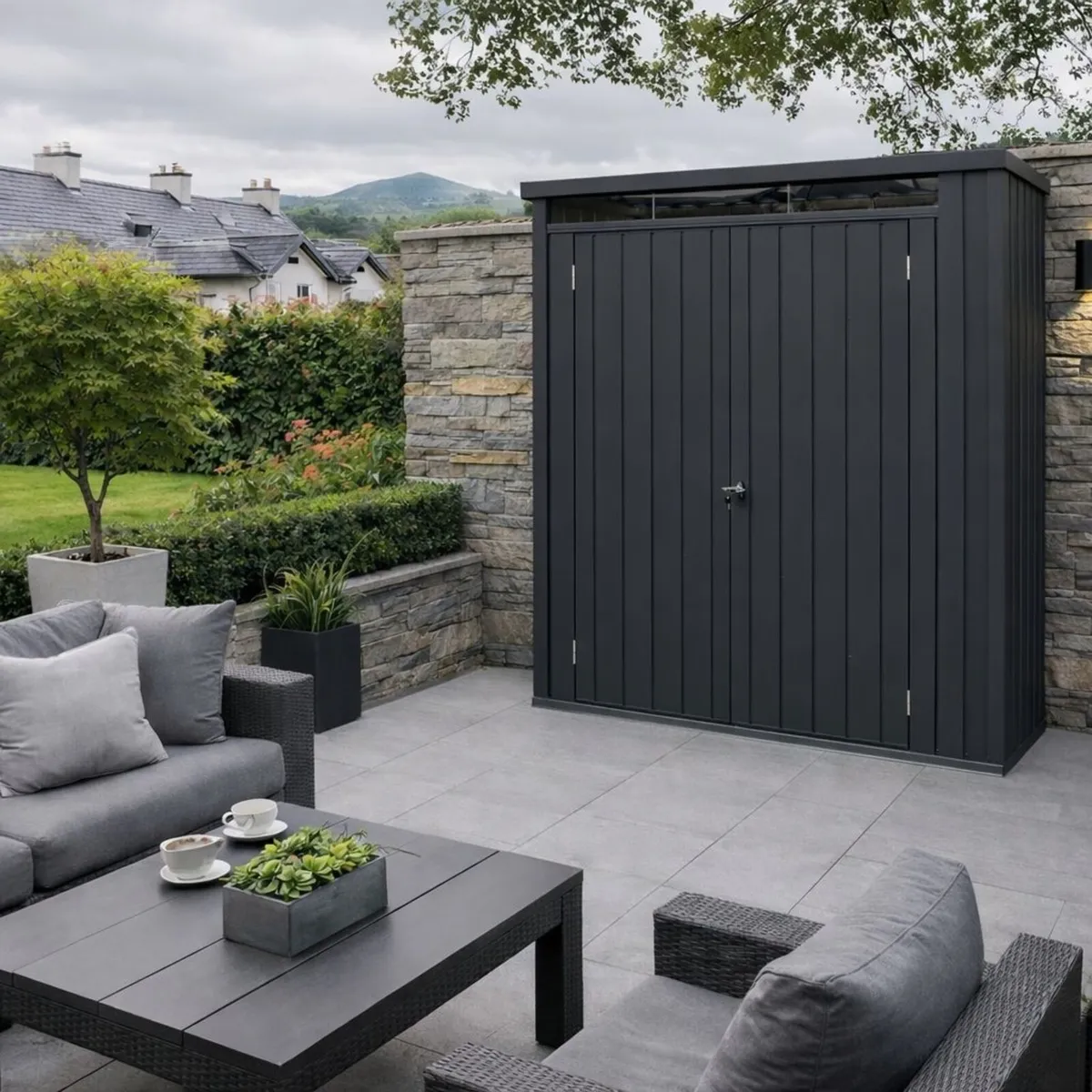 🏡 5x2 Palladium Steel Garden Shed–Free Shipping - Image 1