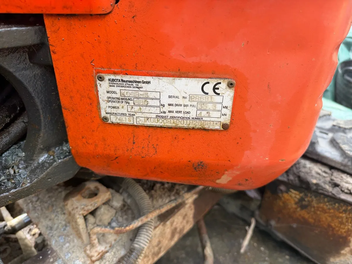 Kubota kx008 - Image 3