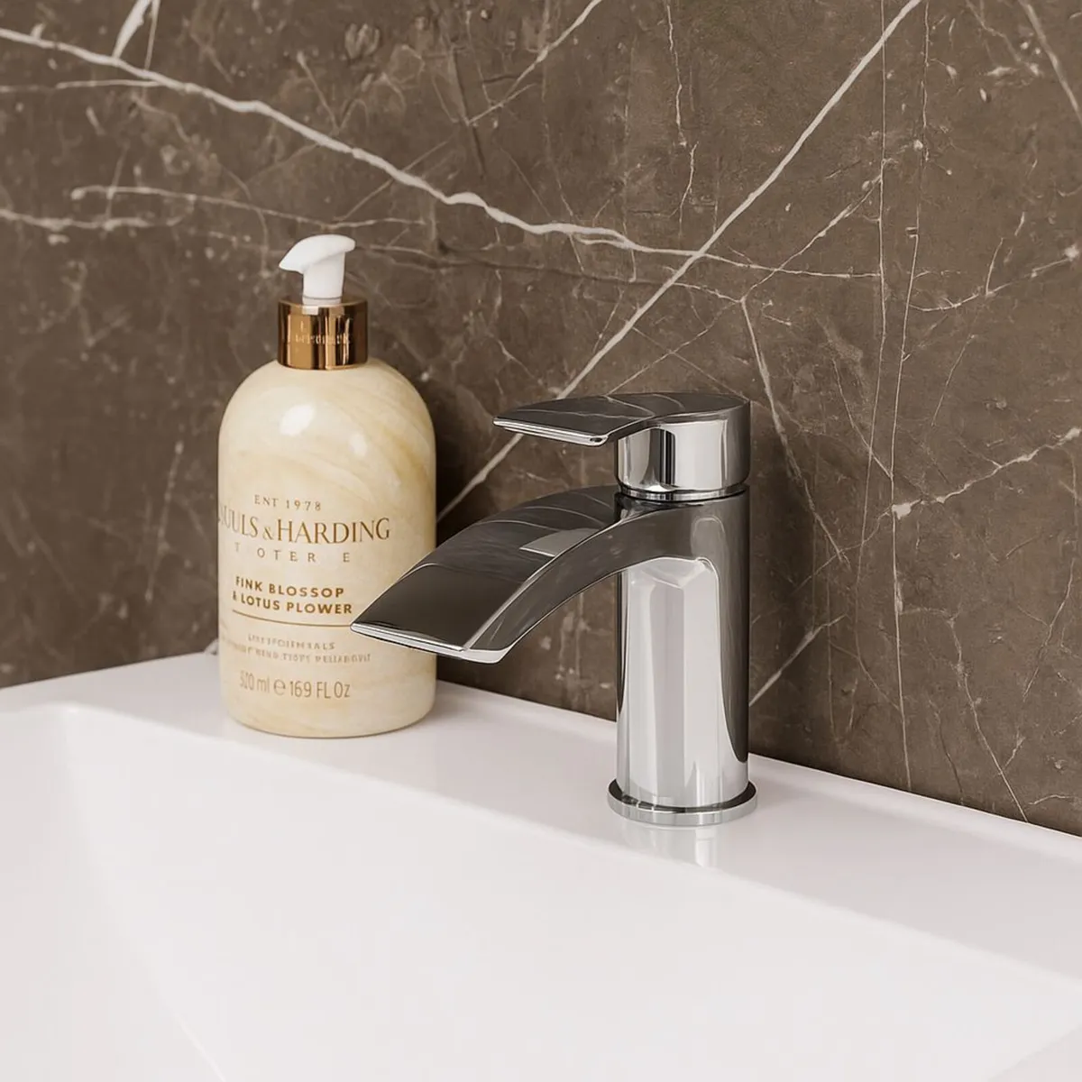 Waterfall Basin Mixer Tap | Chrome - Image 3