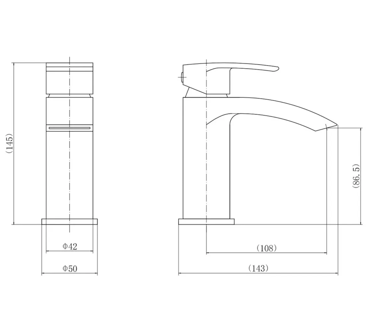 Waterfall Basin Mixer Tap | Chrome - Image 4