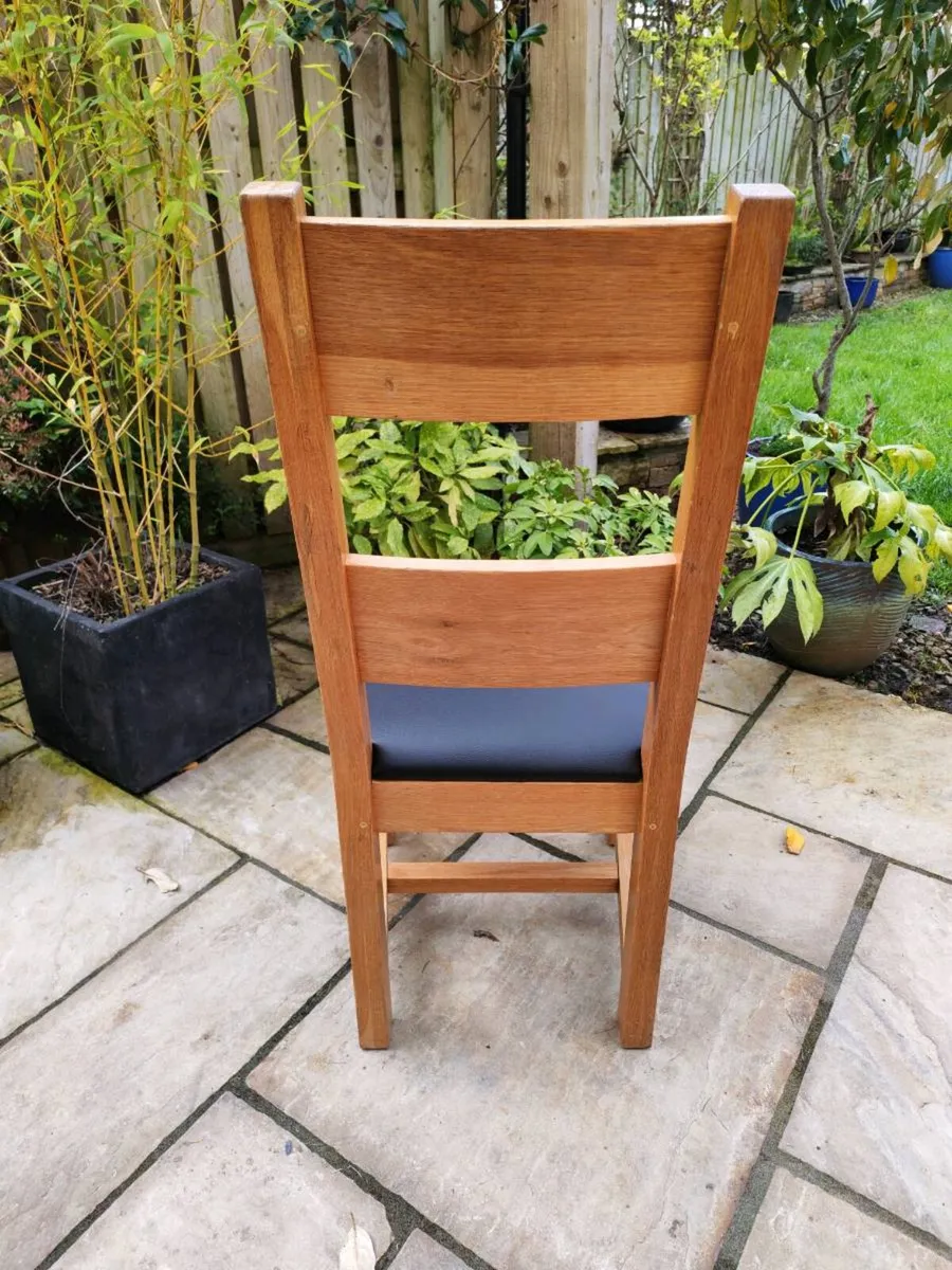 Oak chairs X 6 - Image 2