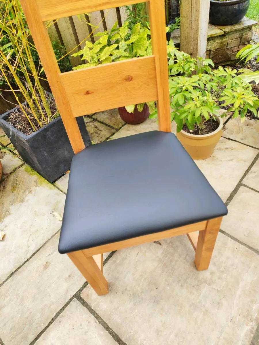 Oak chairs X 6 - Image 4
