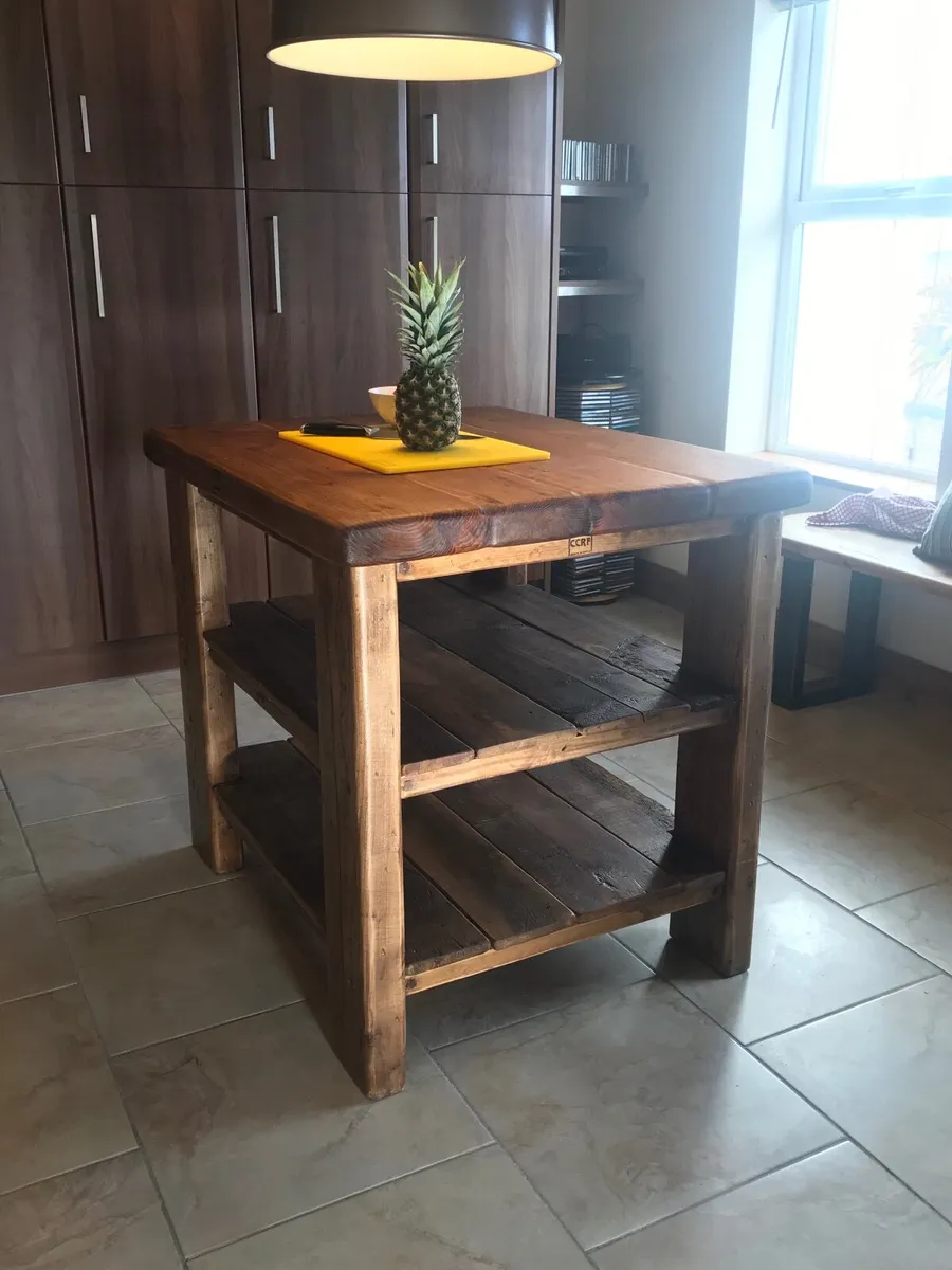 Kitchen Island Butcher Block from reclaimed Timber - Image 2