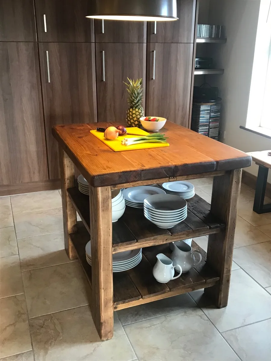 Kitchen Island Butcher Block from reclaimed Timber - Image 1