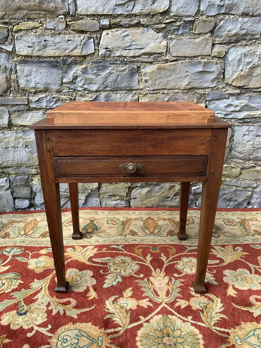 Early 20th century Butchers block prep table. - Image 2