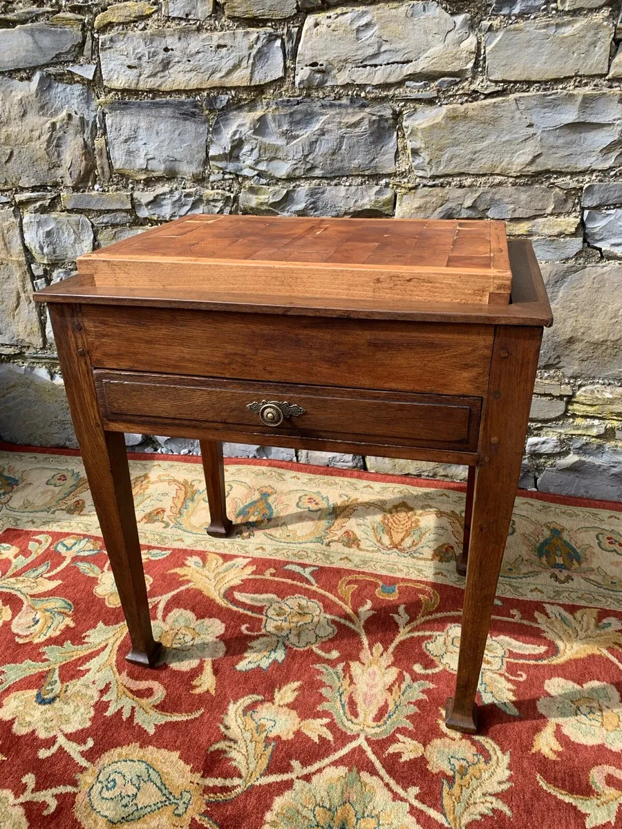 Early 20th century Butchers block prep table. - Image 1