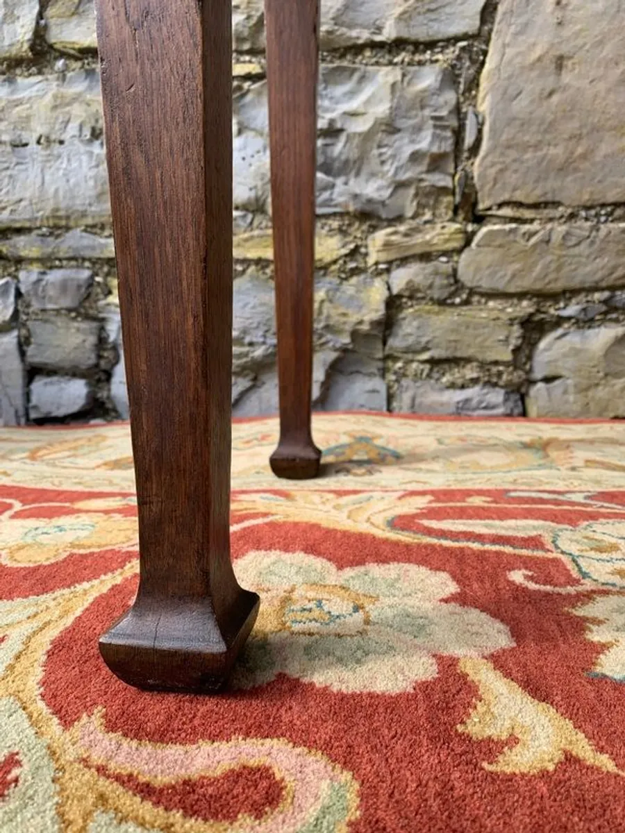 Early 20th Century Solid Oak Butchers Block Prep Table. - Image 3