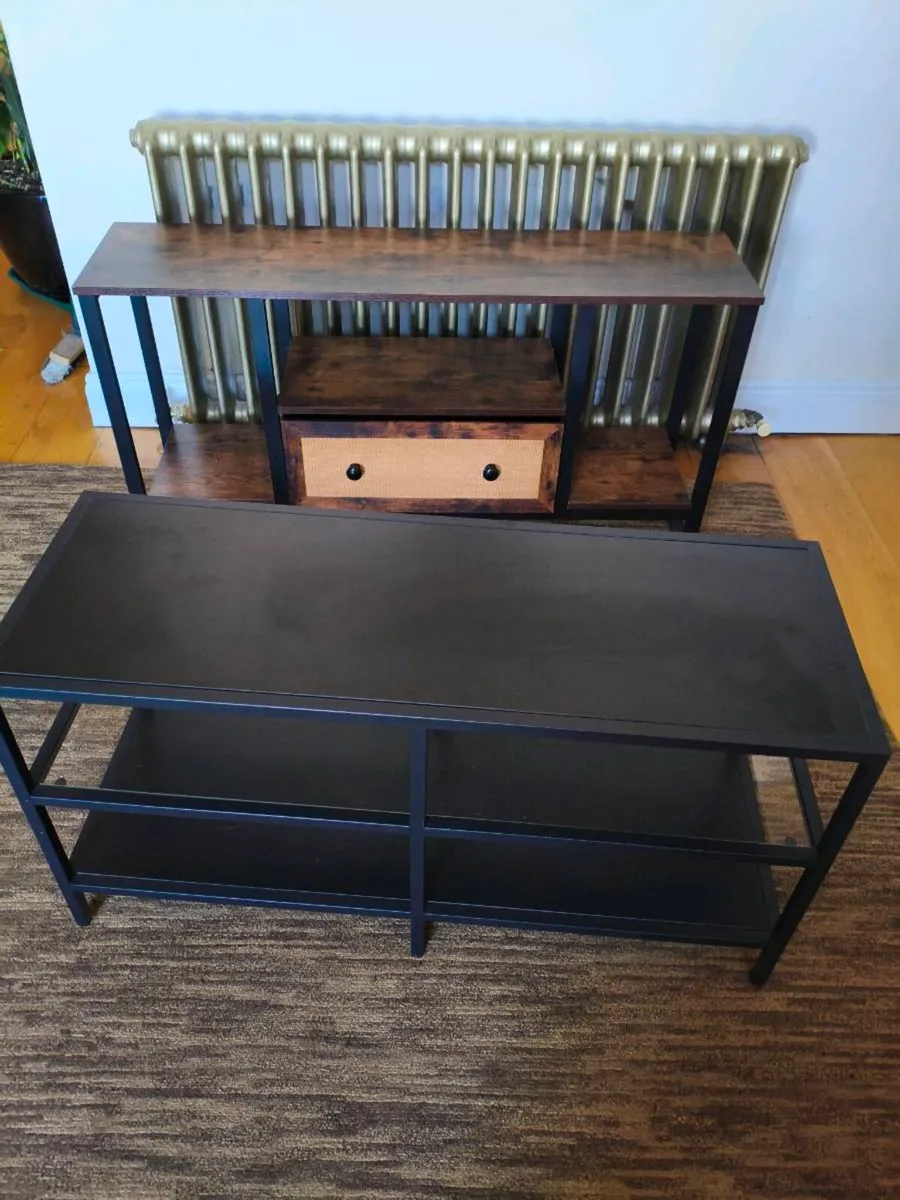 2 beautiful new tables solid, moving 60 for both - Image 1