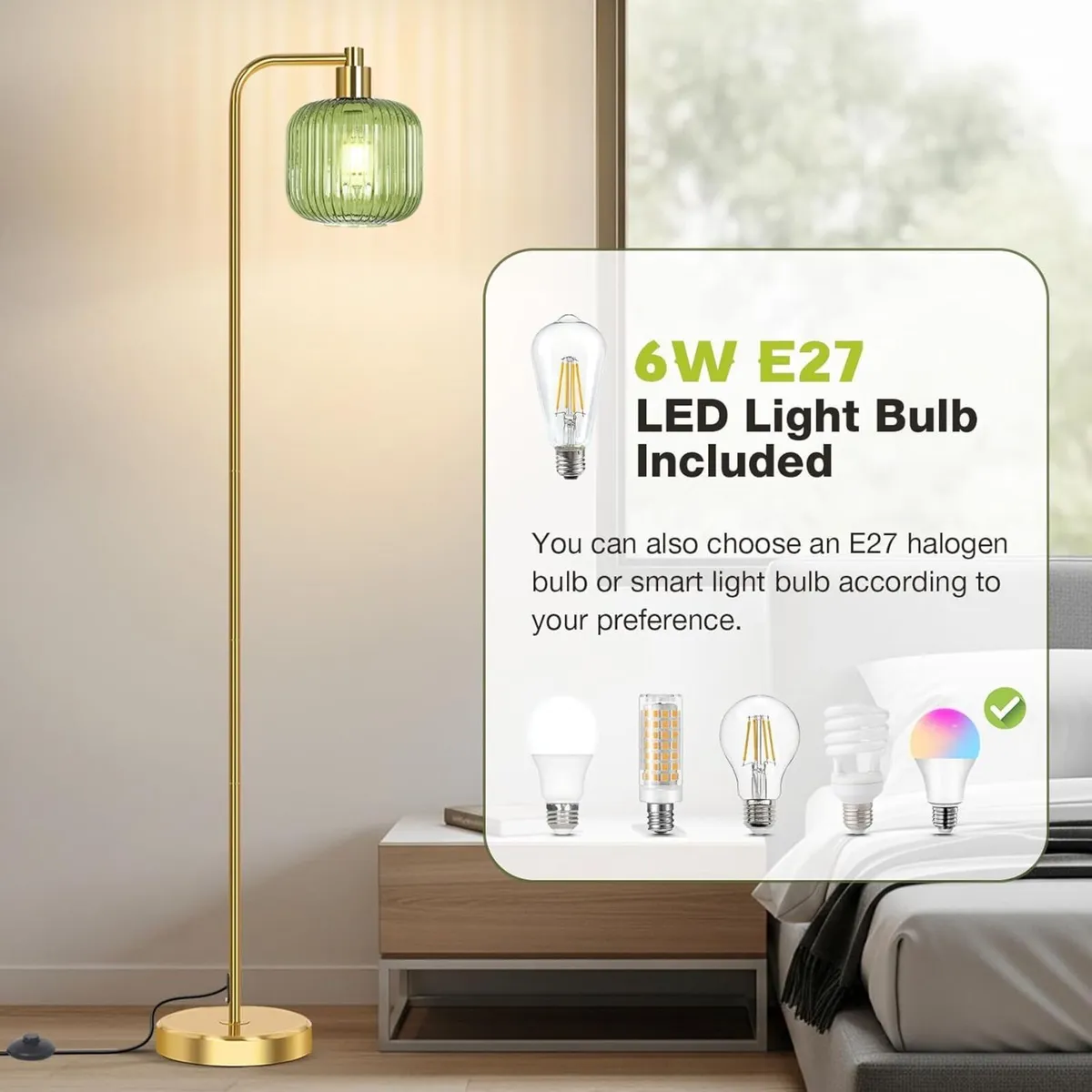 Floor Lamps for Living Room Vintage Standing Lamp - Image 4