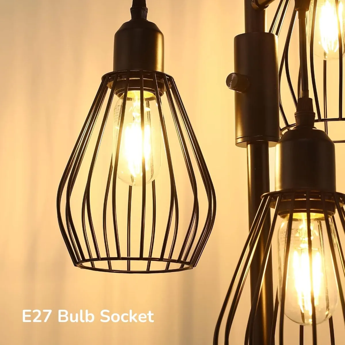 Industrial Floor Lamp Dimmable Standing with Wire - Image 3