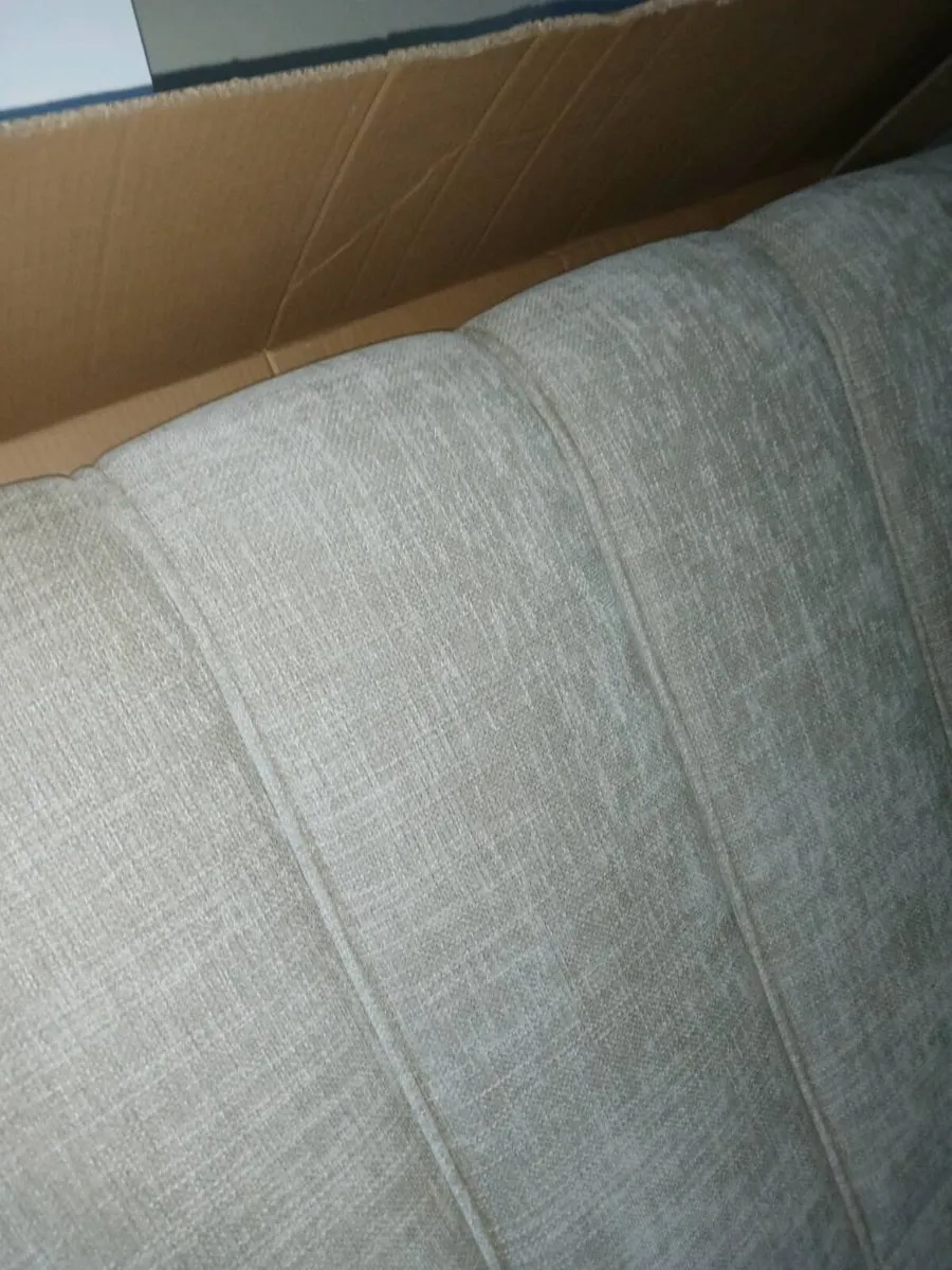 Premium Cloudy Taupe Upholstered Double Headboard - Image 3