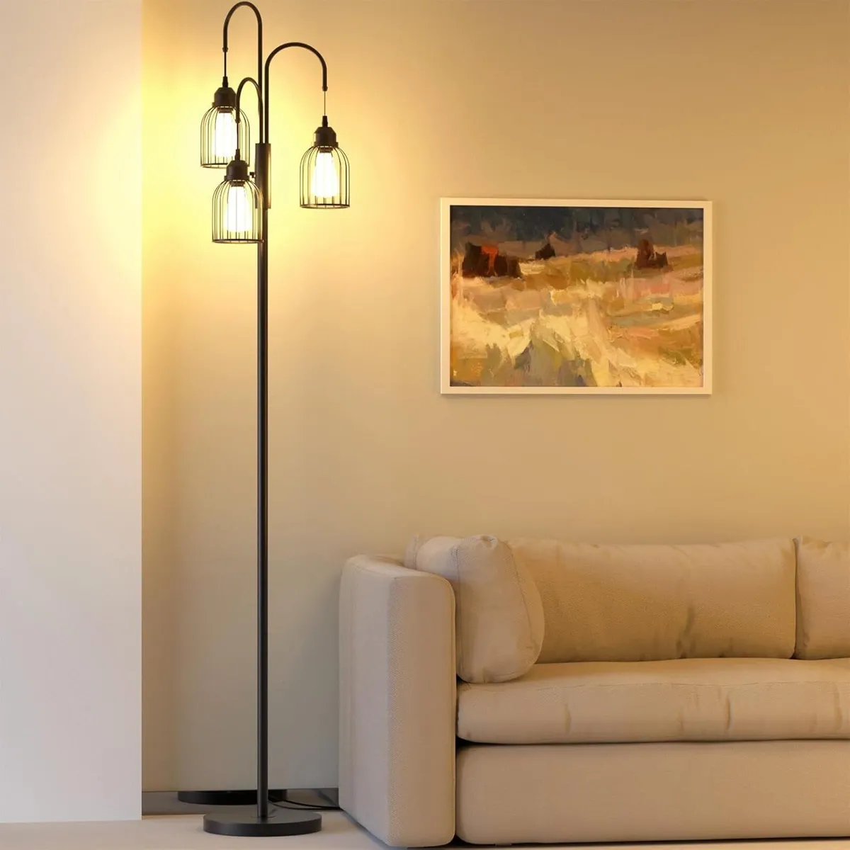 Industrial Floor Lamp for Living Room 190cm - Image 1