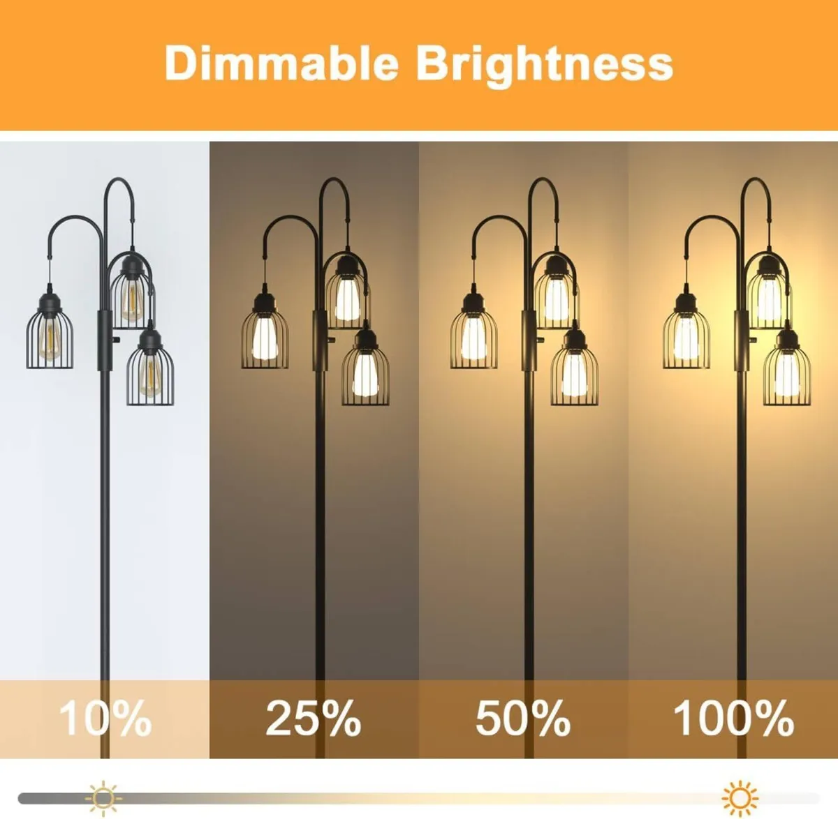 Industrial Floor Lamp for Living Room 190cm - Image 3