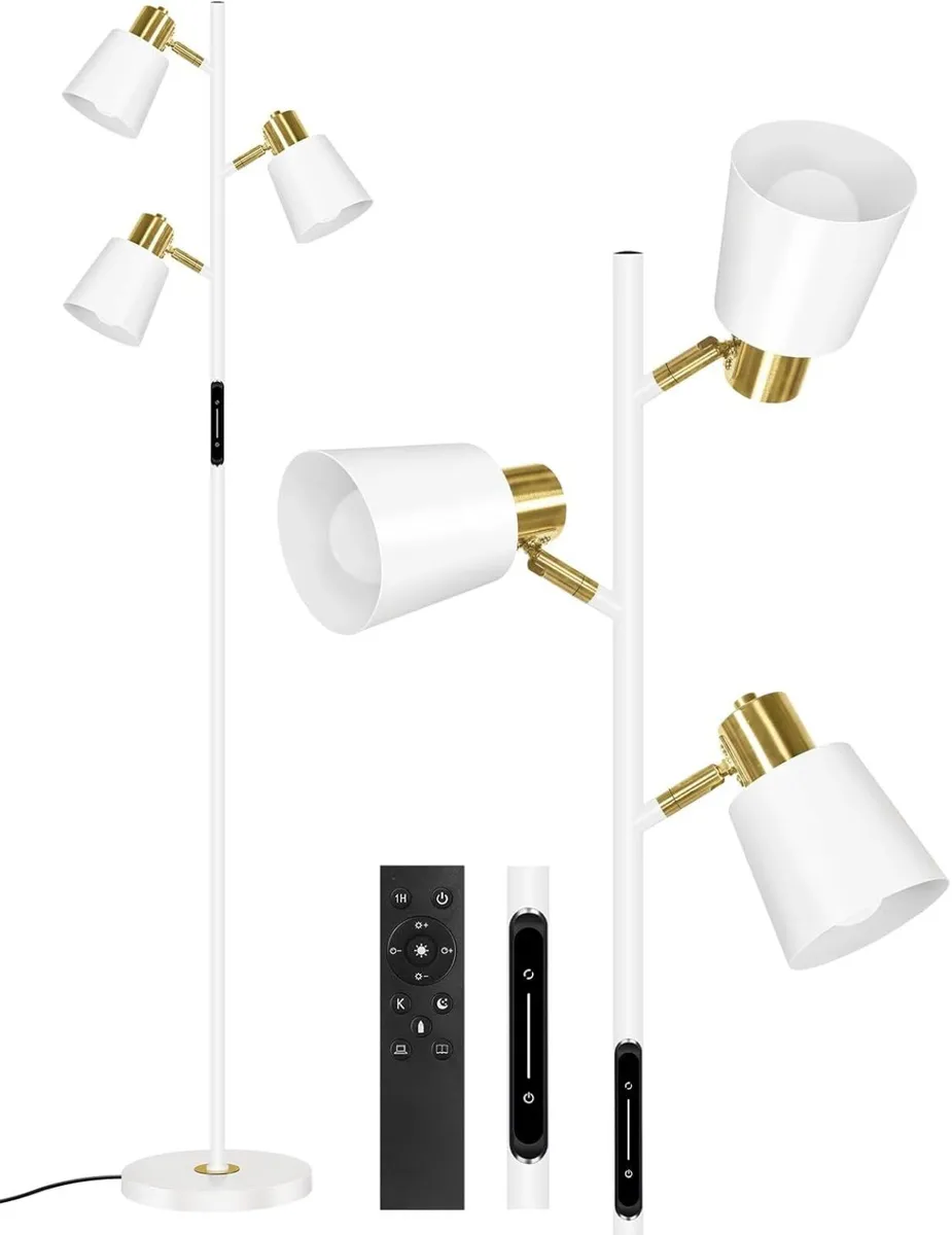 LED Tree Floor Lamp 36W Dimmable Modern Light - Image 1