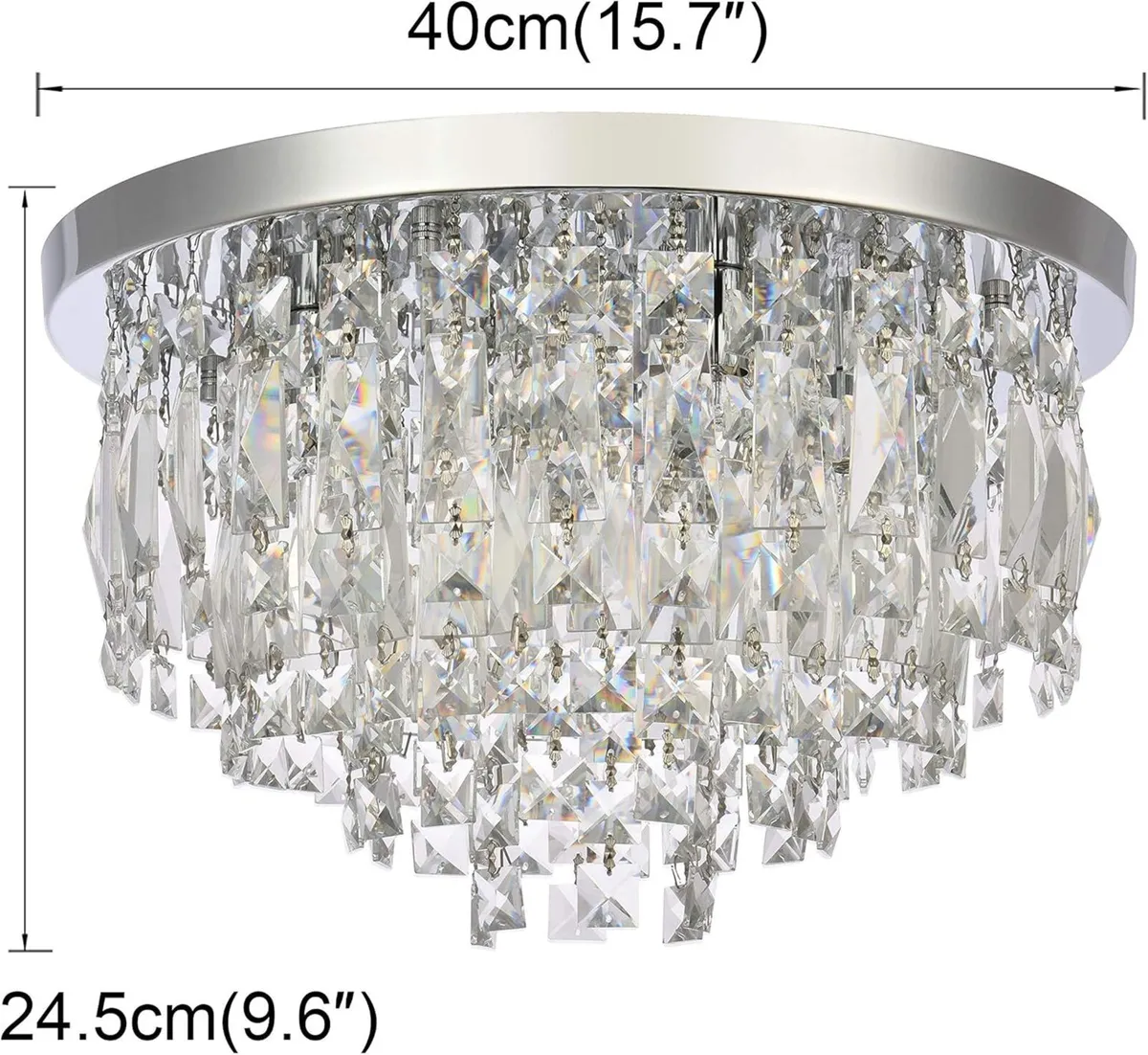 Modern Crystal Chandeliers Ceiling Lights Clear - Image 2